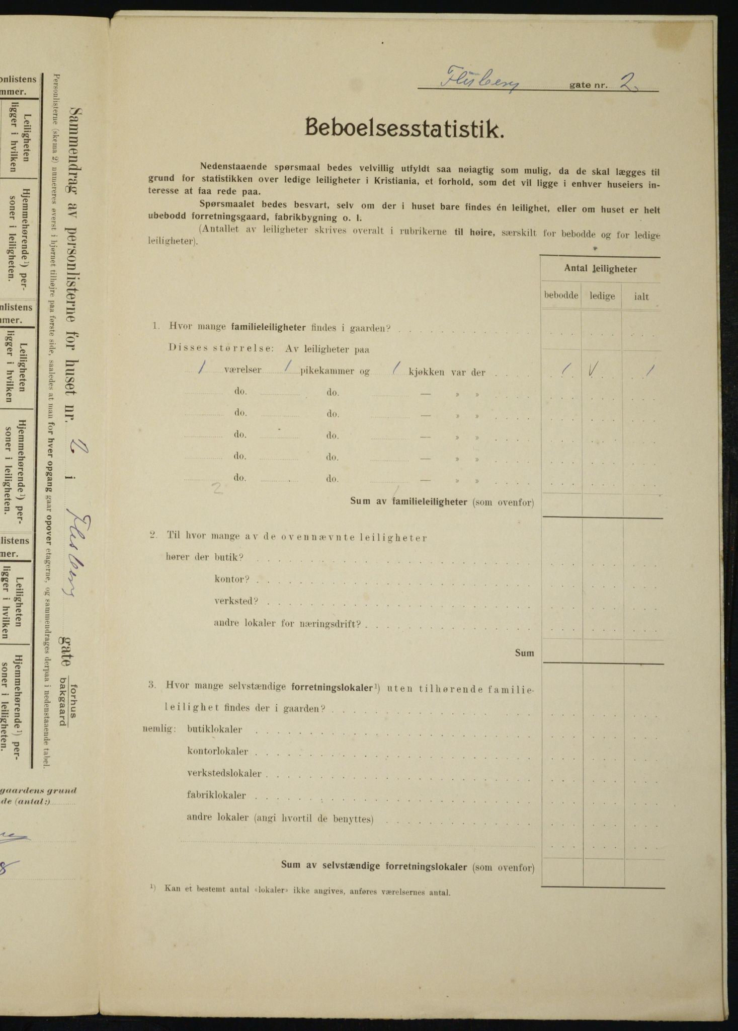 OBA, Kommunal folketelling 1.2.1910 for Kristiania, 1910, s. 23151