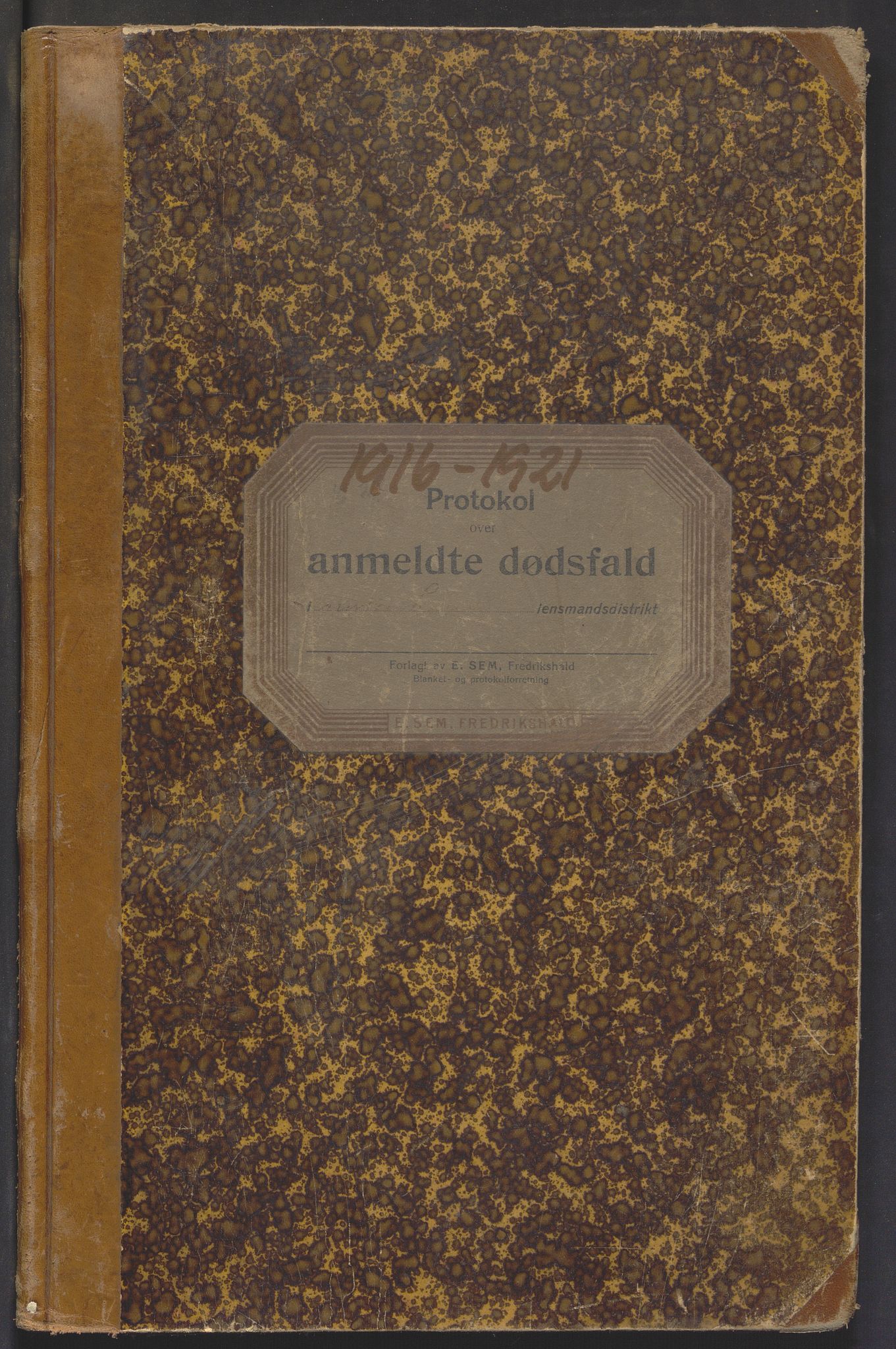 Nordre Land lensmannskontor, AV/SAH-LON-013/H/Ha/Haa/L0001/0003: Dødsfallsprotokoller / Dødsfallsprotokoll, 1916-1921