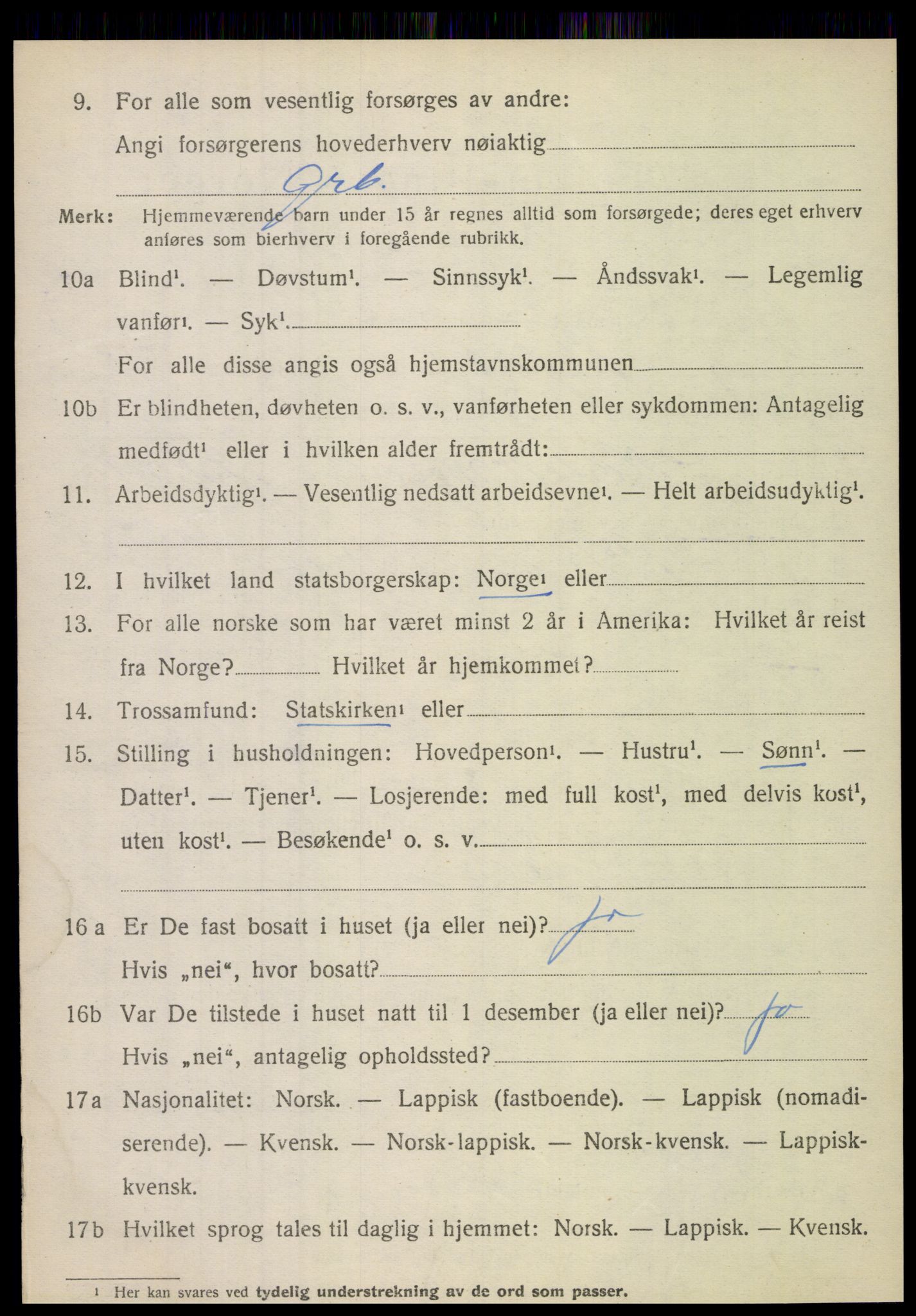 SAT, Folketelling 1920 for 1845 Sørfold herred, 1920, s. 4626