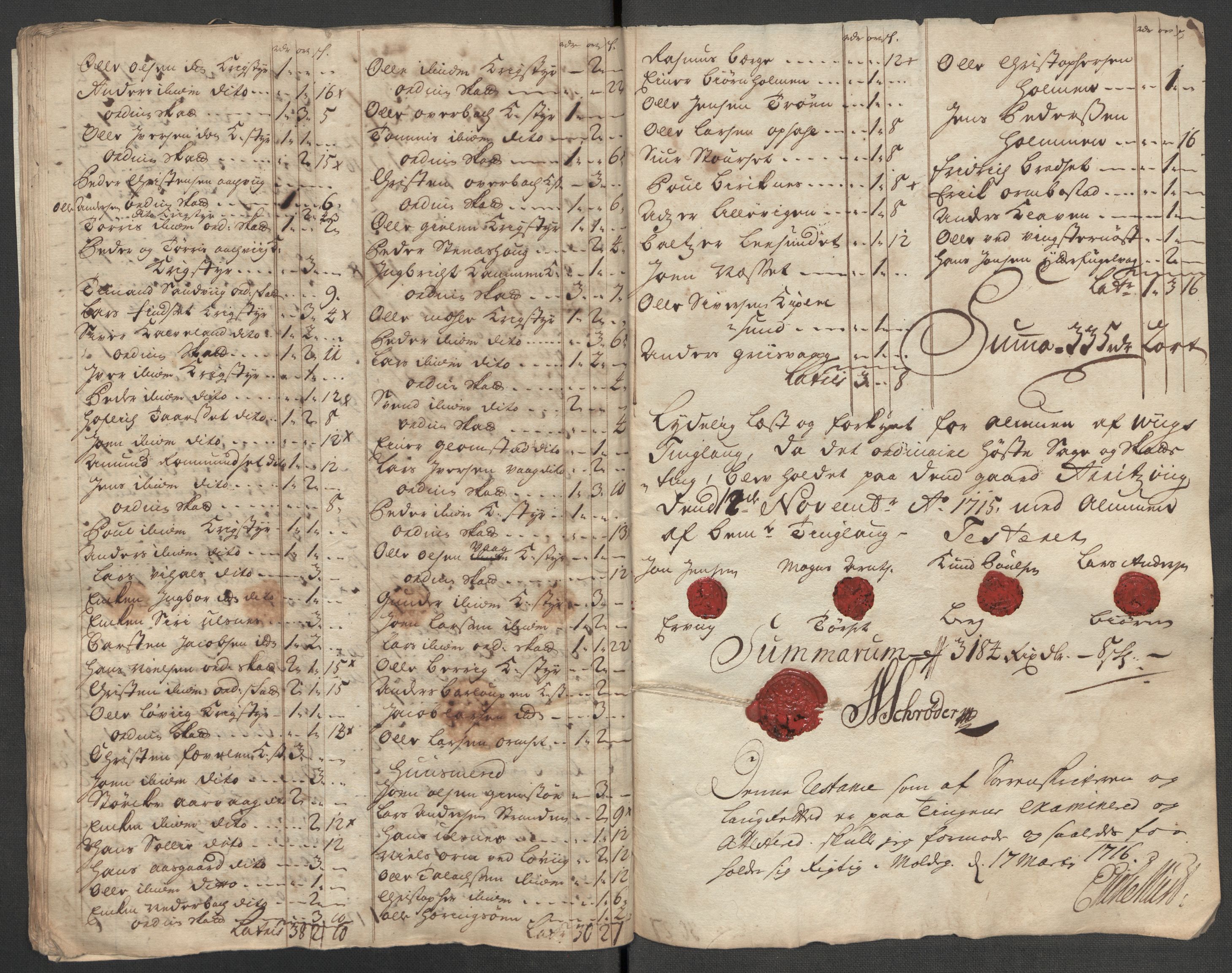 Rentekammeret inntil 1814, Reviderte regnskaper, Fogderegnskap, AV/RA-EA-4092/R56/L3748: Fogderegnskap Nordmøre, 1714-1715, s. 598