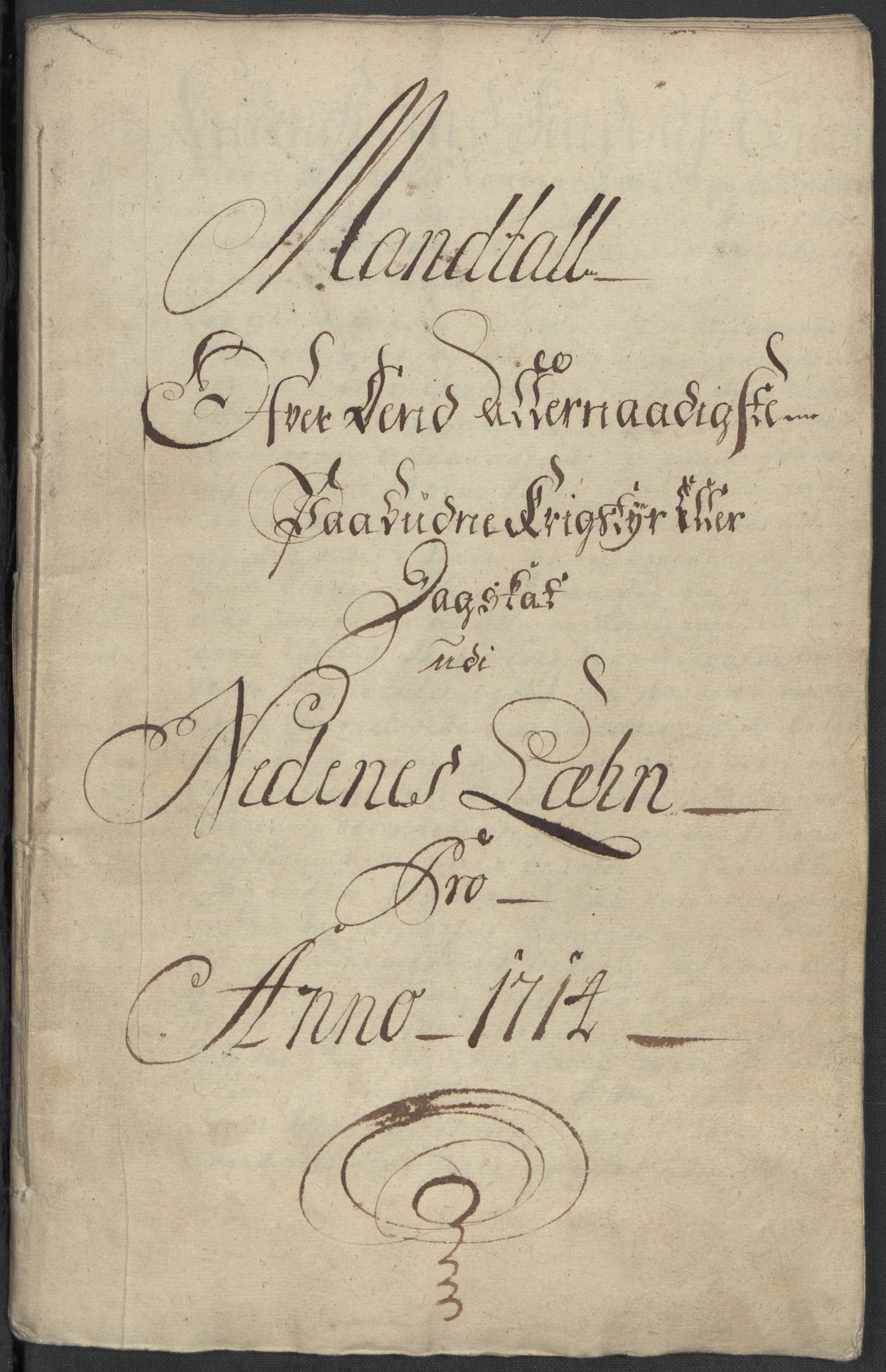 Rentekammeret inntil 1814, Reviderte regnskaper, Fogderegnskap, AV/RA-EA-4092/R39/L2323: Fogderegnskap Nedenes, 1715, s. 200