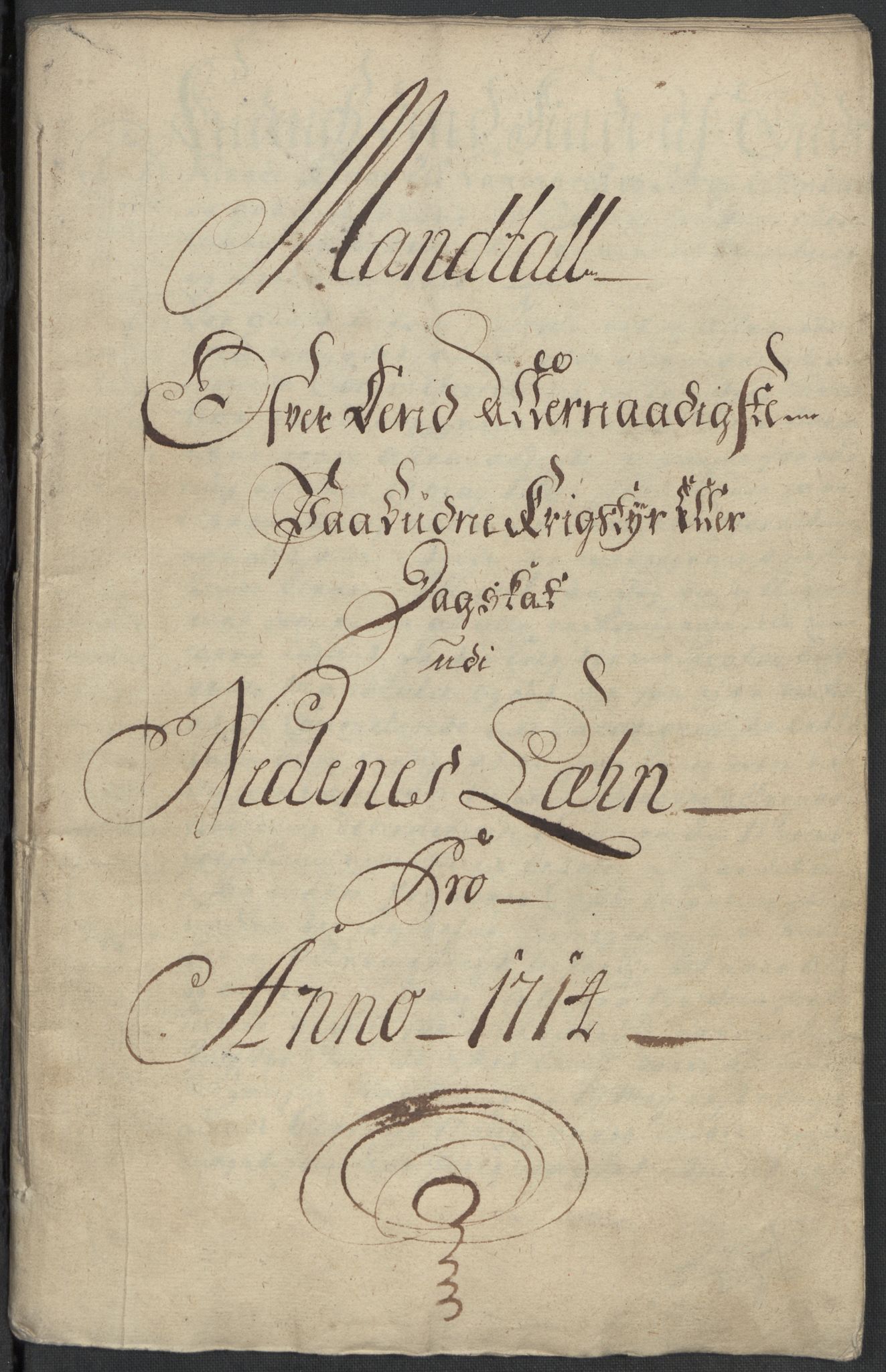 Rentekammeret inntil 1814, Reviderte regnskaper, Fogderegnskap, RA/EA-4092/R39/L2323: Fogderegnskap Nedenes, 1715, s. 200