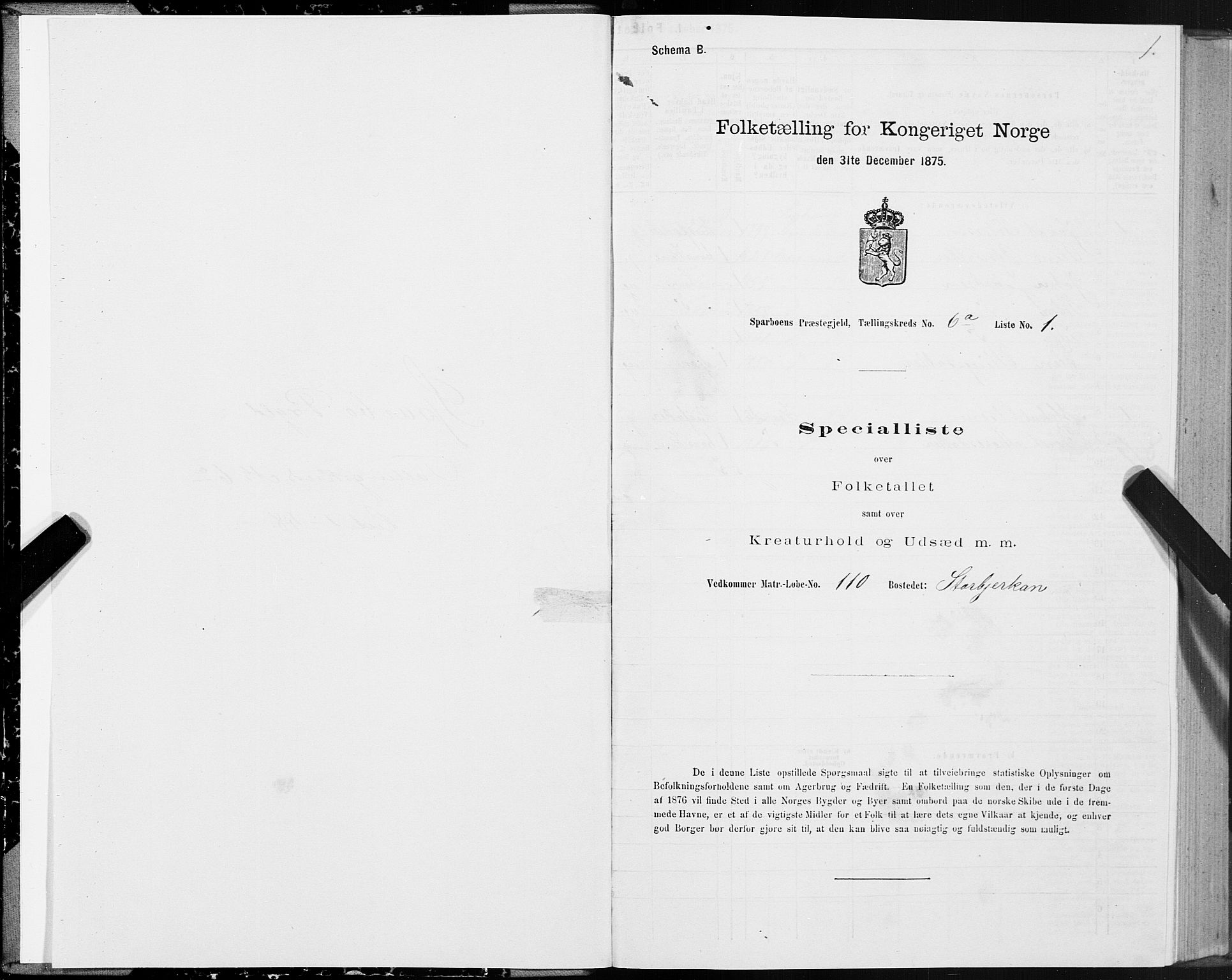 SAT, Folketelling 1875 for 1731P Sparbu prestegjeld, 1875, s. 3001