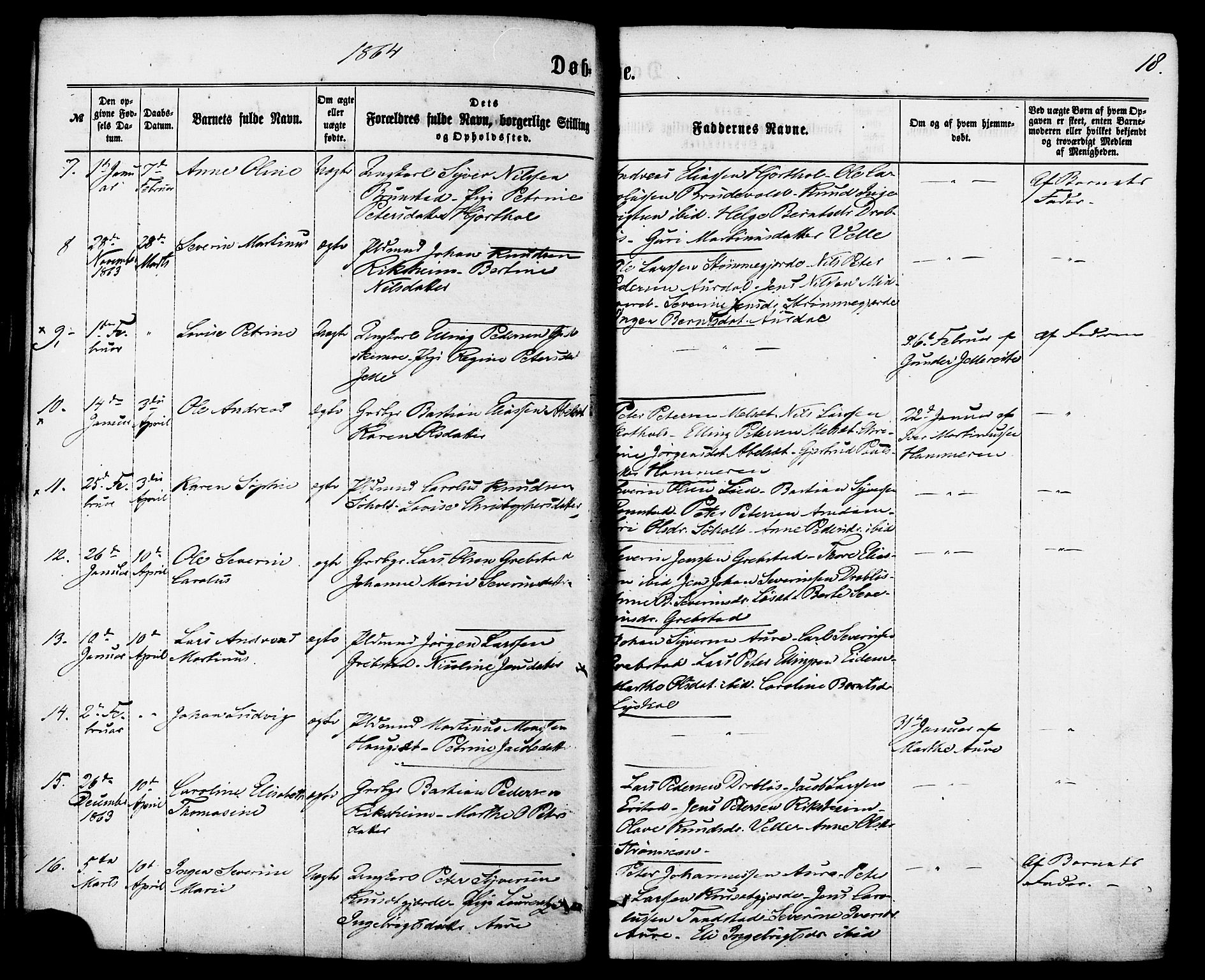 Ministerialprotokoller, klokkerbøker og fødselsregistre - Møre og Romsdal, AV/SAT-A-1454/522/L0314: Ministerialbok nr. 522A09, 1863-1877, s. 18