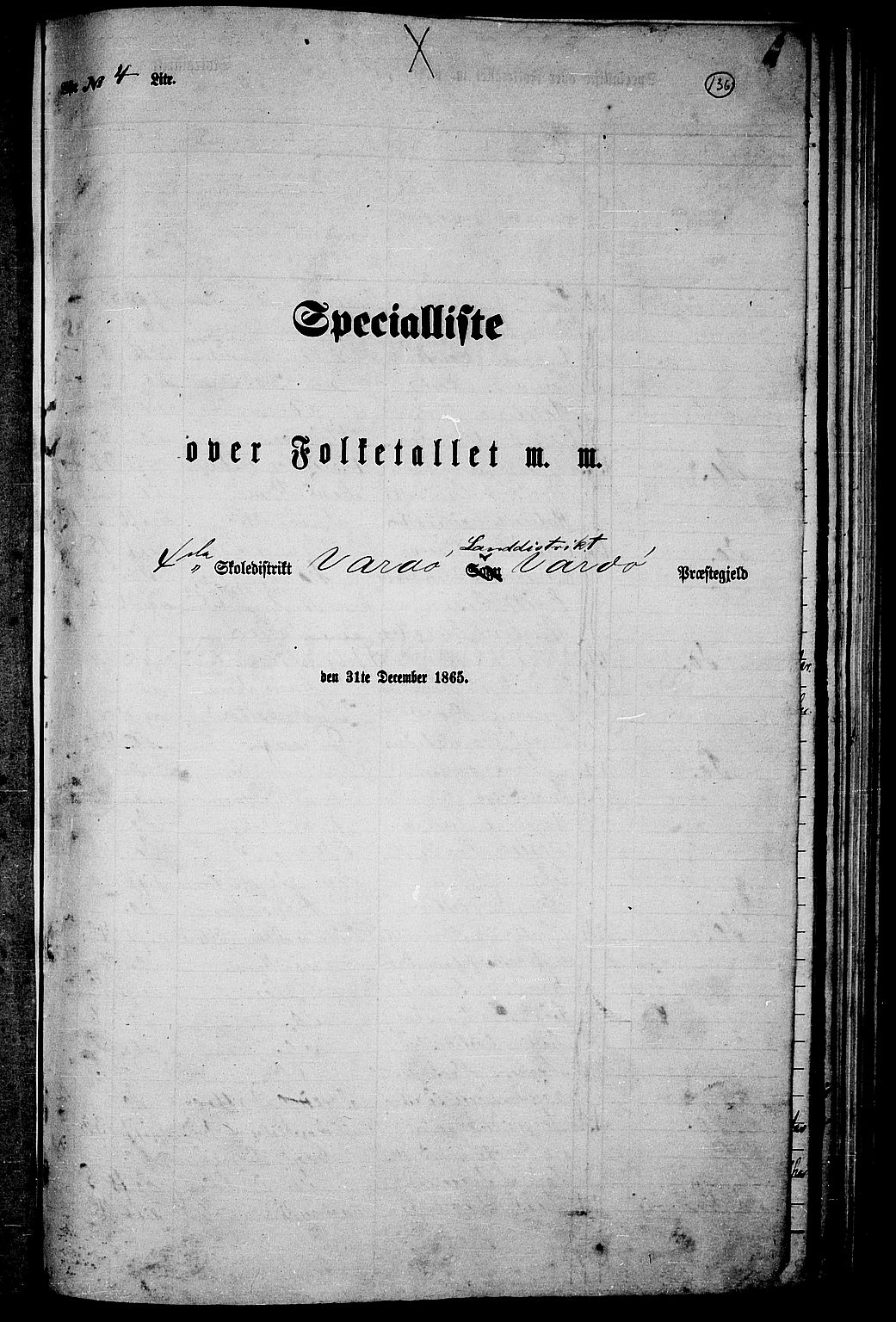 RA, Folketelling 1865 for 2028L Vardø prestegjeld, Vardø landsokn, 1865, s. 28