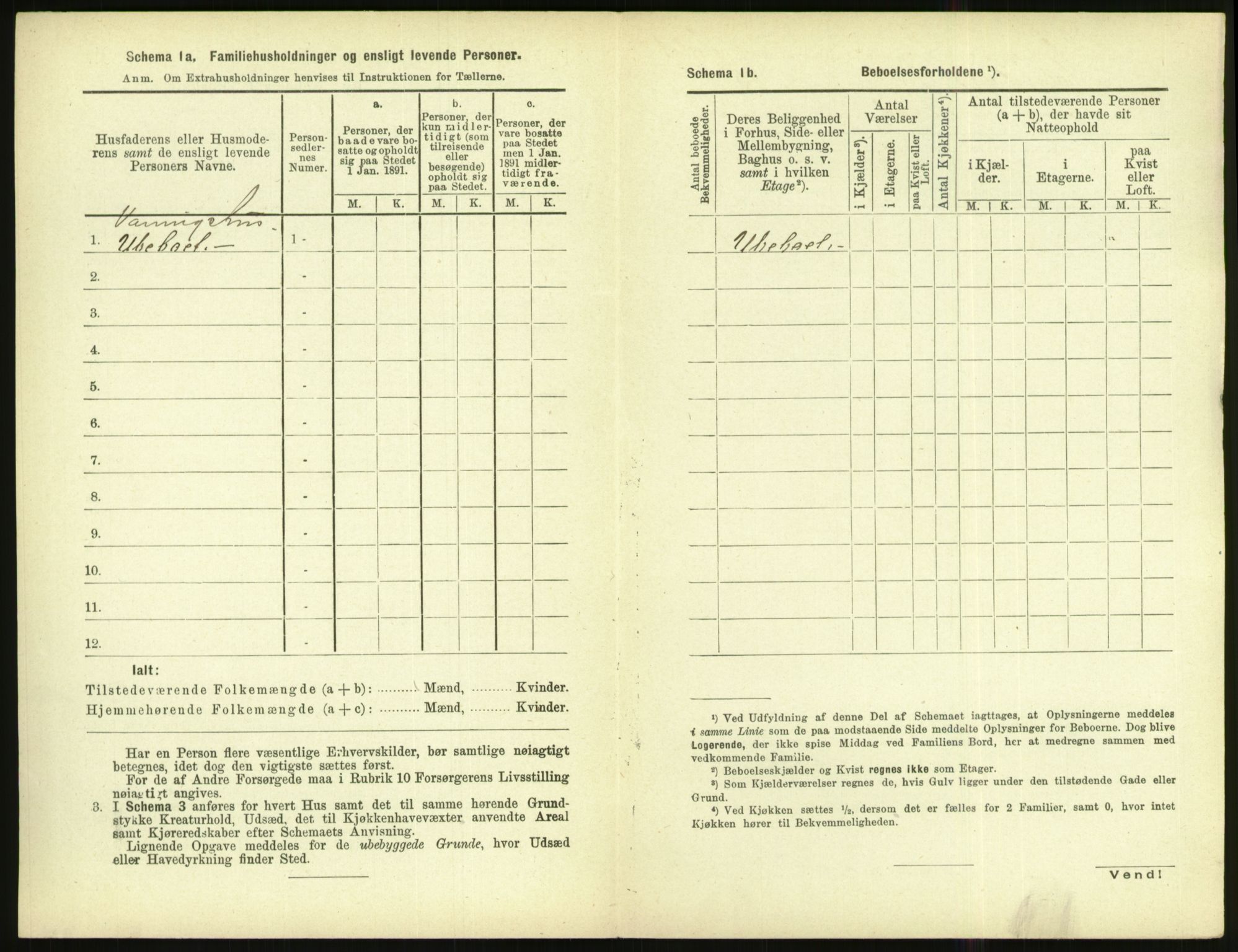 RA, Folketelling 1891 for 1002 Mandal ladested, 1891, s. 698