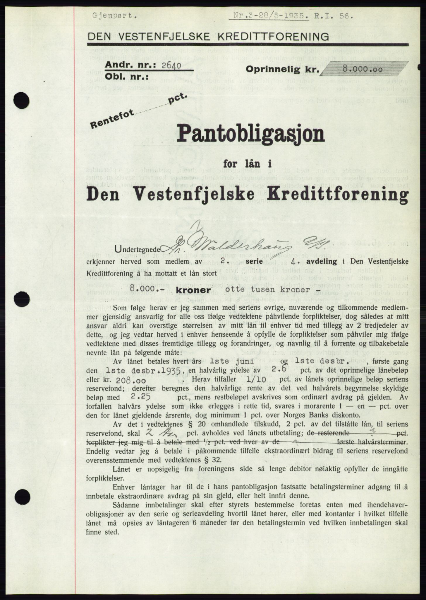 Ålesund byfogd, SAT/A-4384: Pantebok nr. 32, 1934-1935, Tingl.dato: 28.05.1935