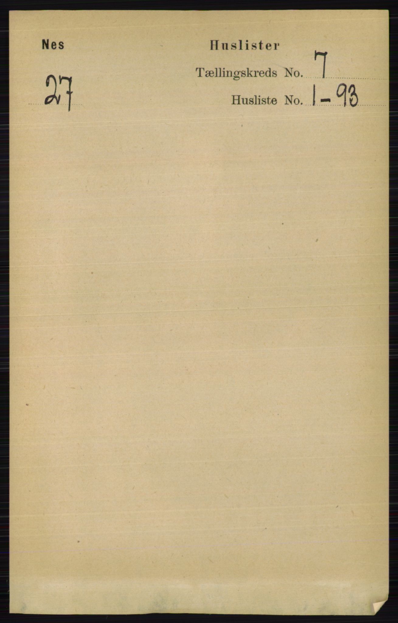 RA, Folketelling 1891 for 0411 Nes herred, 1891, s. 3828