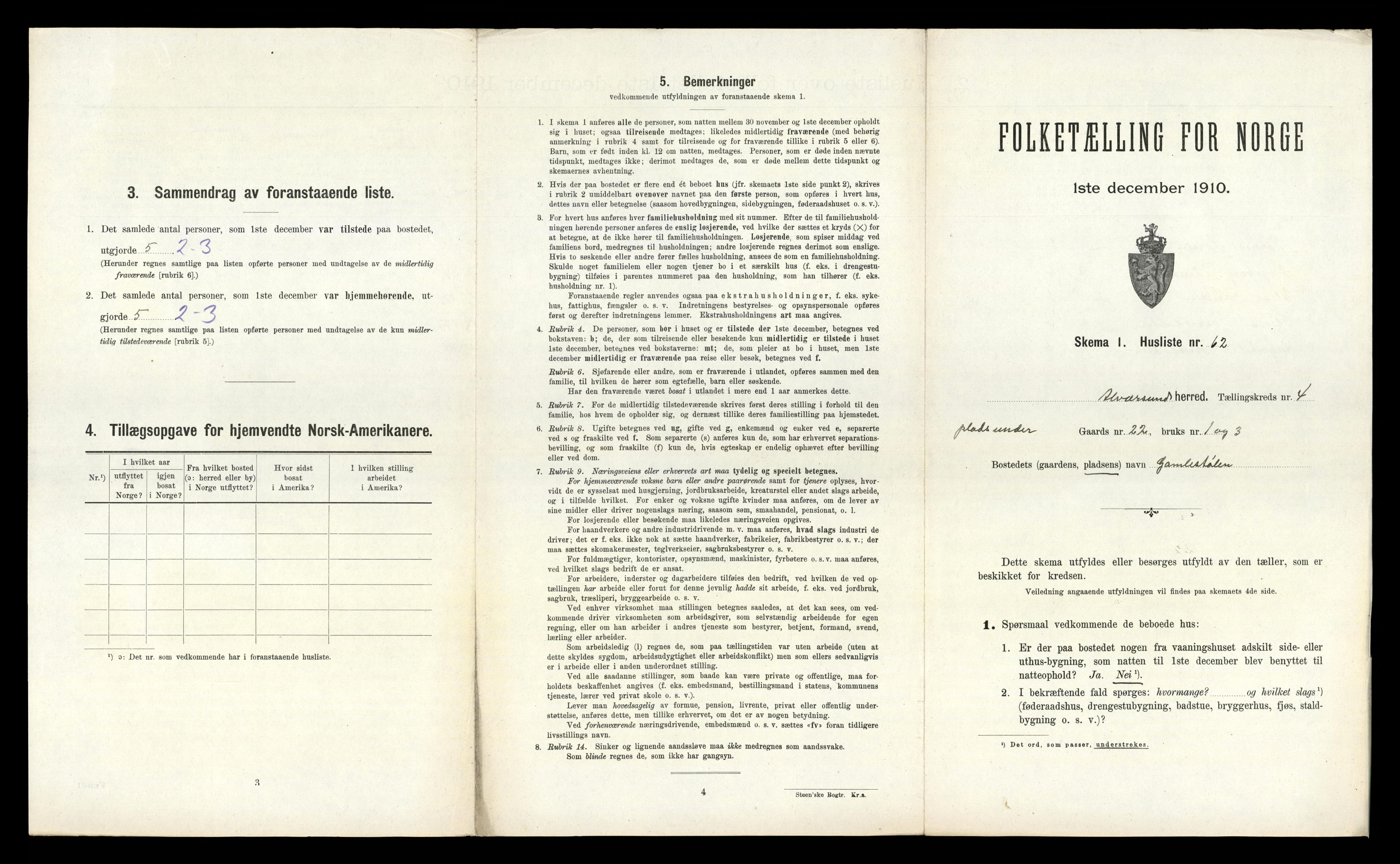 RA, Folketelling 1910 for 1257 Alversund herred, 1910, s. 396