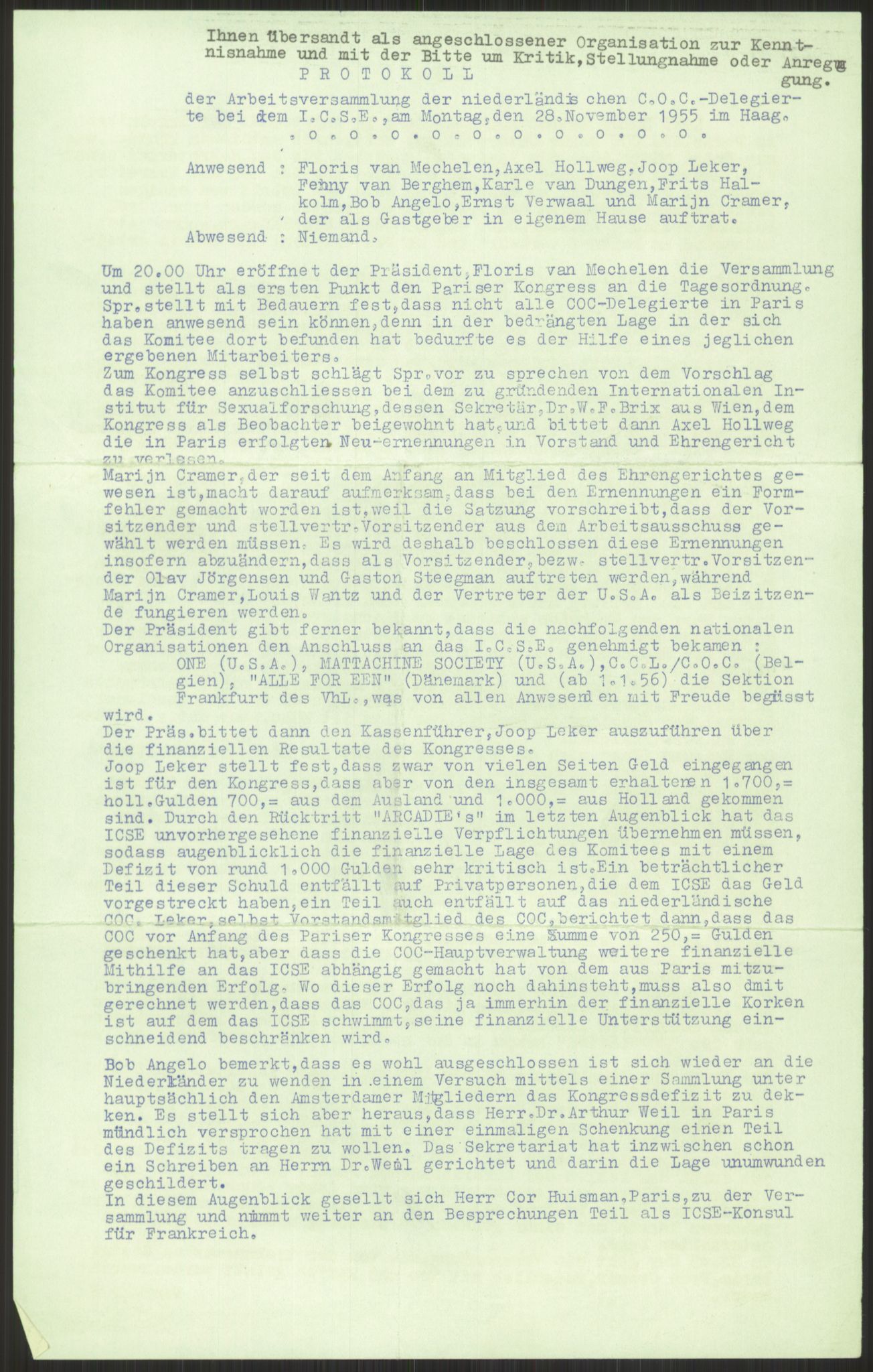 Det Norske Forbundet av 1948/Landsforeningen for Lesbisk og Homofil Frigjøring, AV/RA-PA-1216/F/Fb/L0001: ICSE, 1951-1959, s. 597