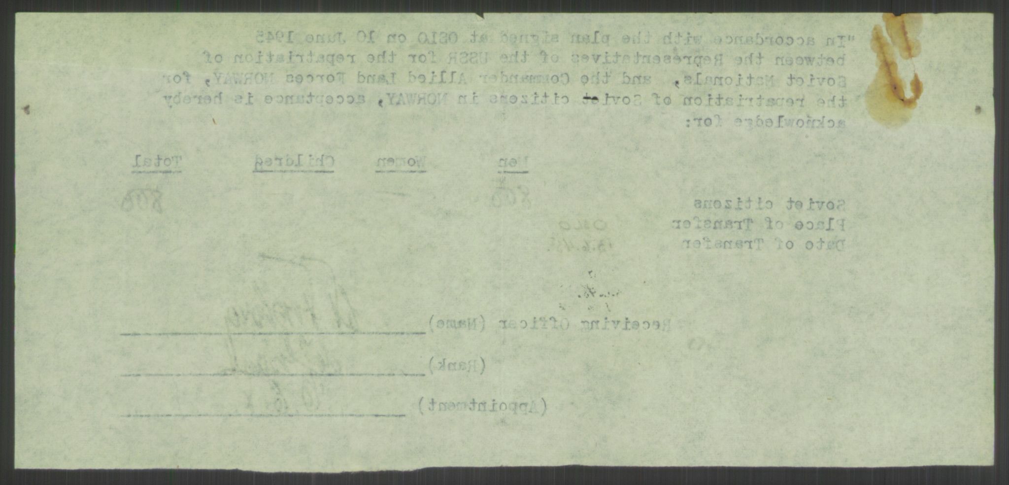 Flyktnings- og fangedirektoratet, Repatrieringskontoret, RA/S-1681/D/Db/L0022: Displaced Persons (DPs) og sivile tyskere, 1945-1948, s. 413