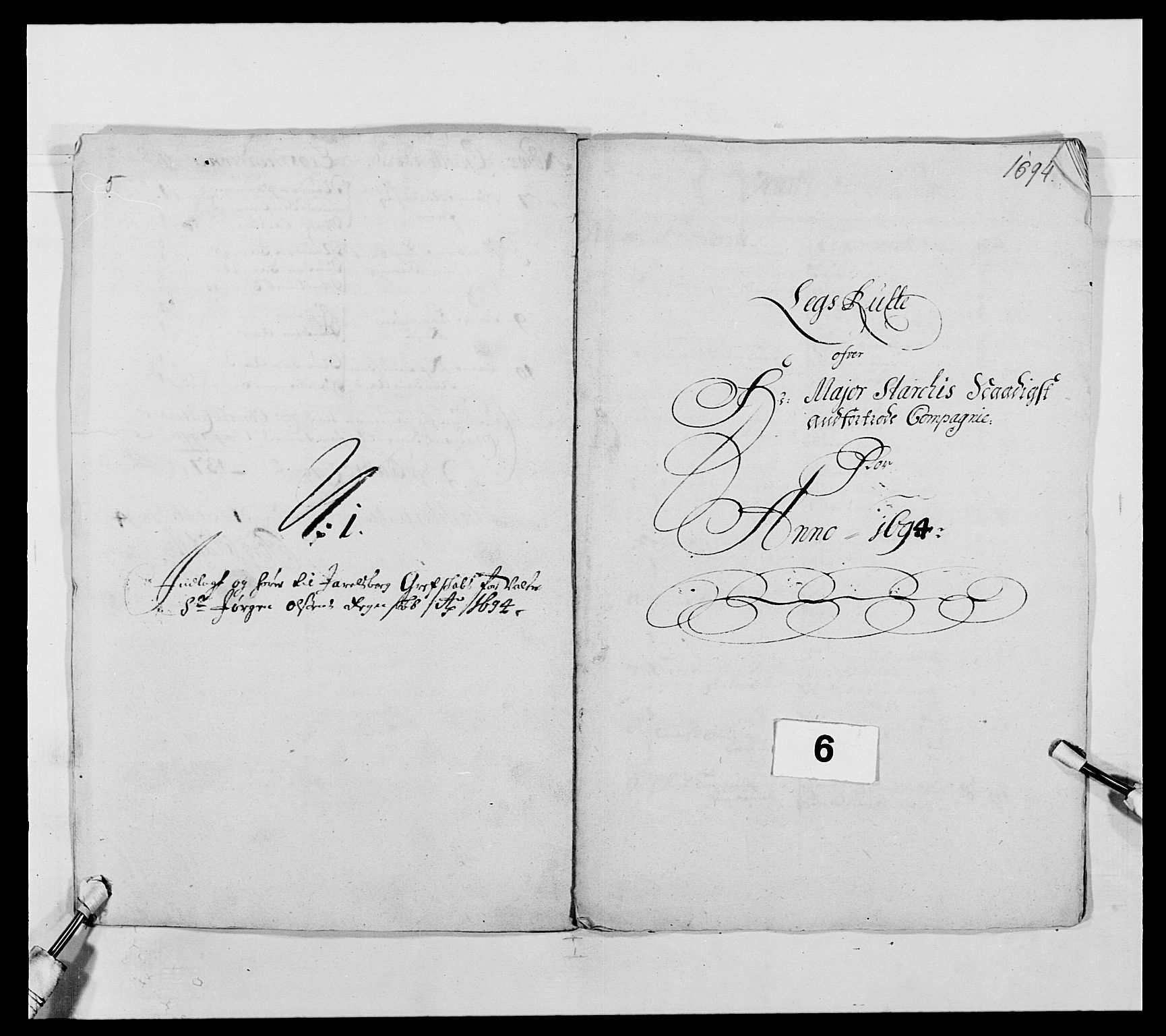 Kommanderende general (KG I) med Det norske krigsdirektorium, AV/RA-EA-5419/E/Ea/L0493: Smålenske regiment, 1643-1694, s. 413