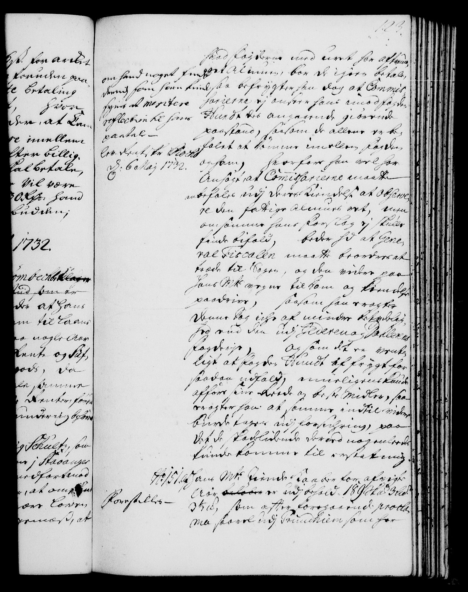 Rentekammeret, Kammerkanselliet, RA/EA-3111/G/Gh/Gha/L0014: Norsk ekstraktmemorialprotokoll. Merket RK 53.59, 1731-1732, s. 123