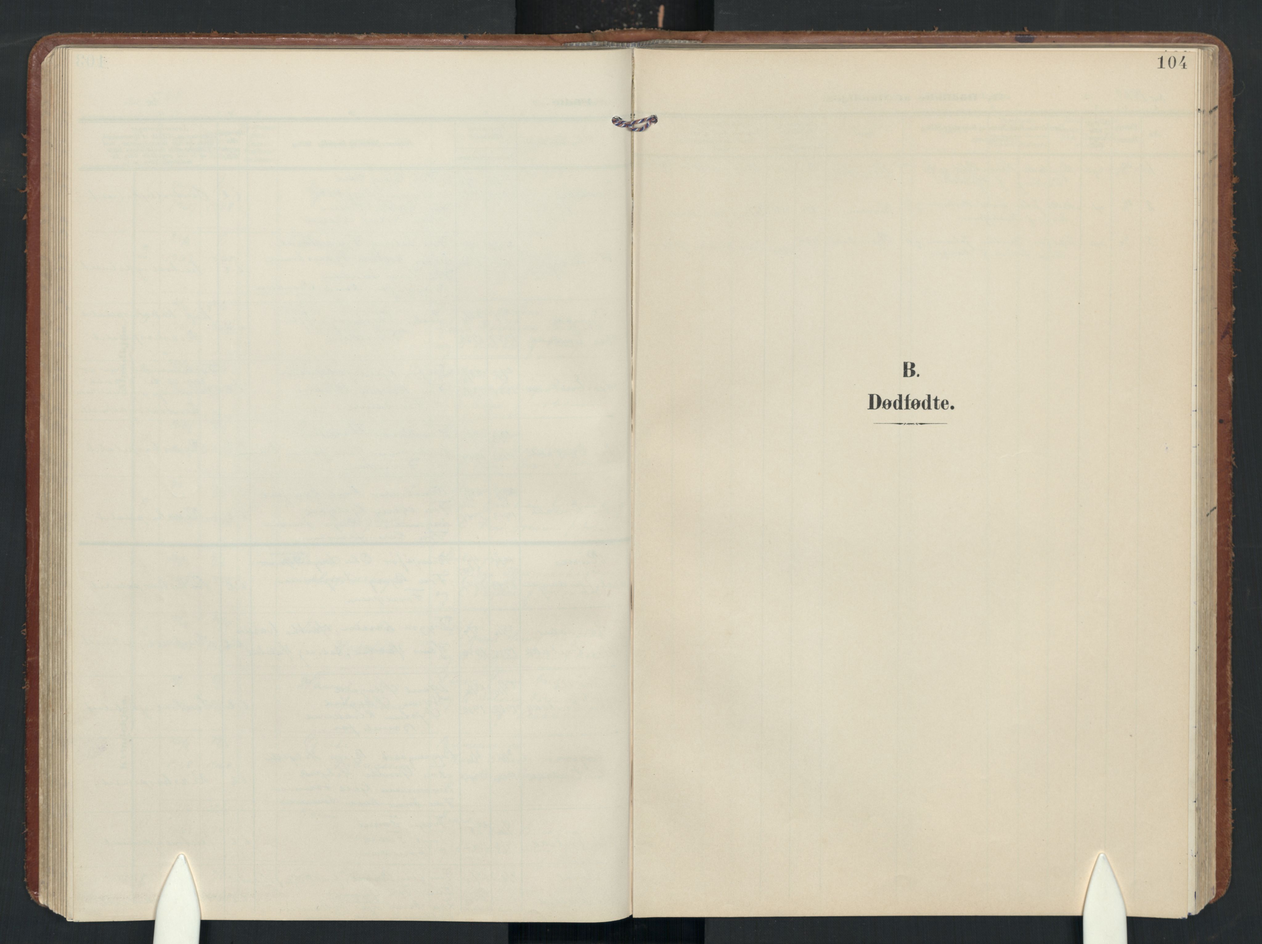 Enebakk prestekontor Kirkebøker, AV/SAO-A-10171c/G/Gb/L0003: Klokkerbok nr. II 3, 1903-1970, s. 104