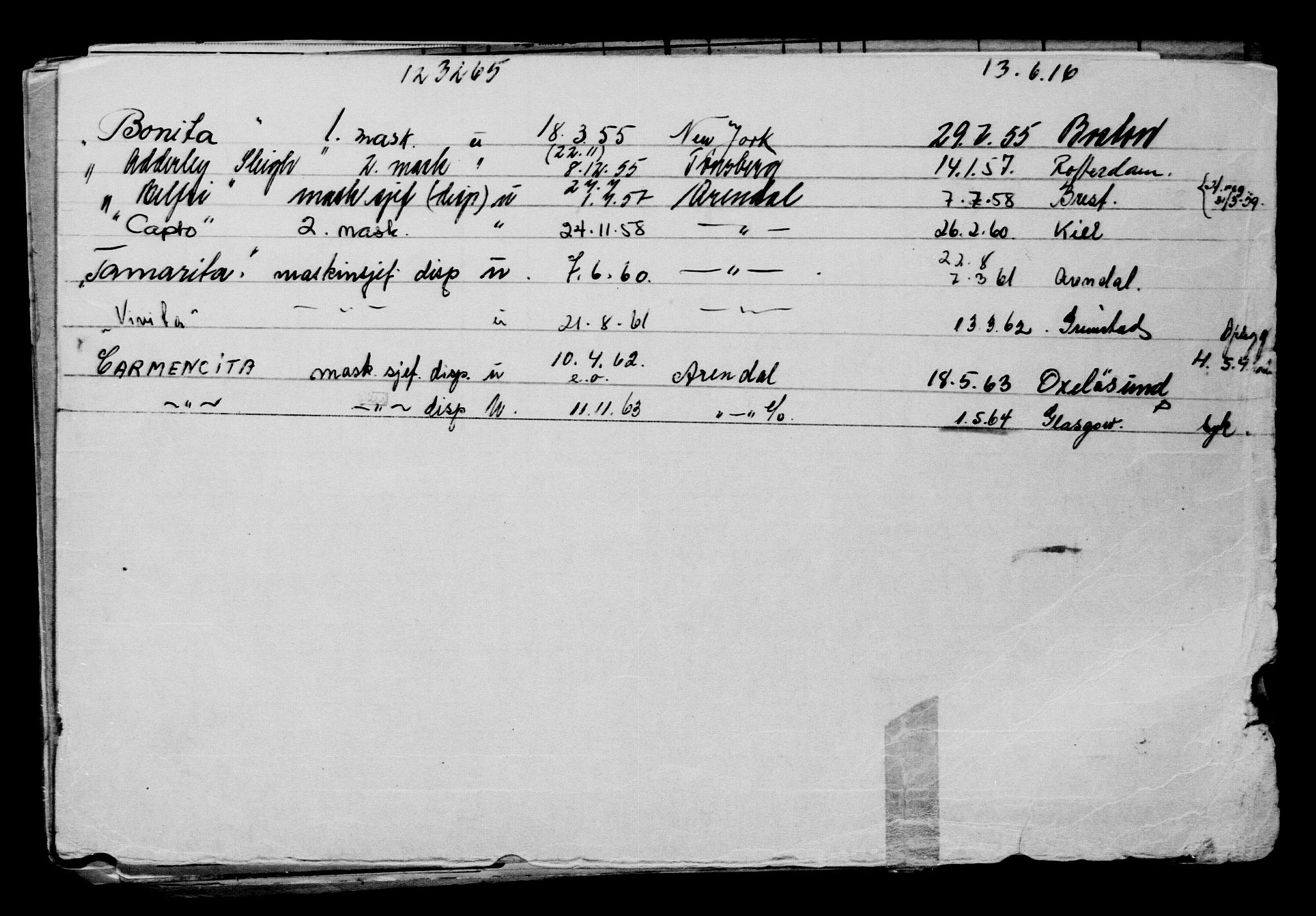 Direktoratet for sjømenn, AV/RA-S-3545/G/Gb/L0140: Hovedkort, 1916, s. 69