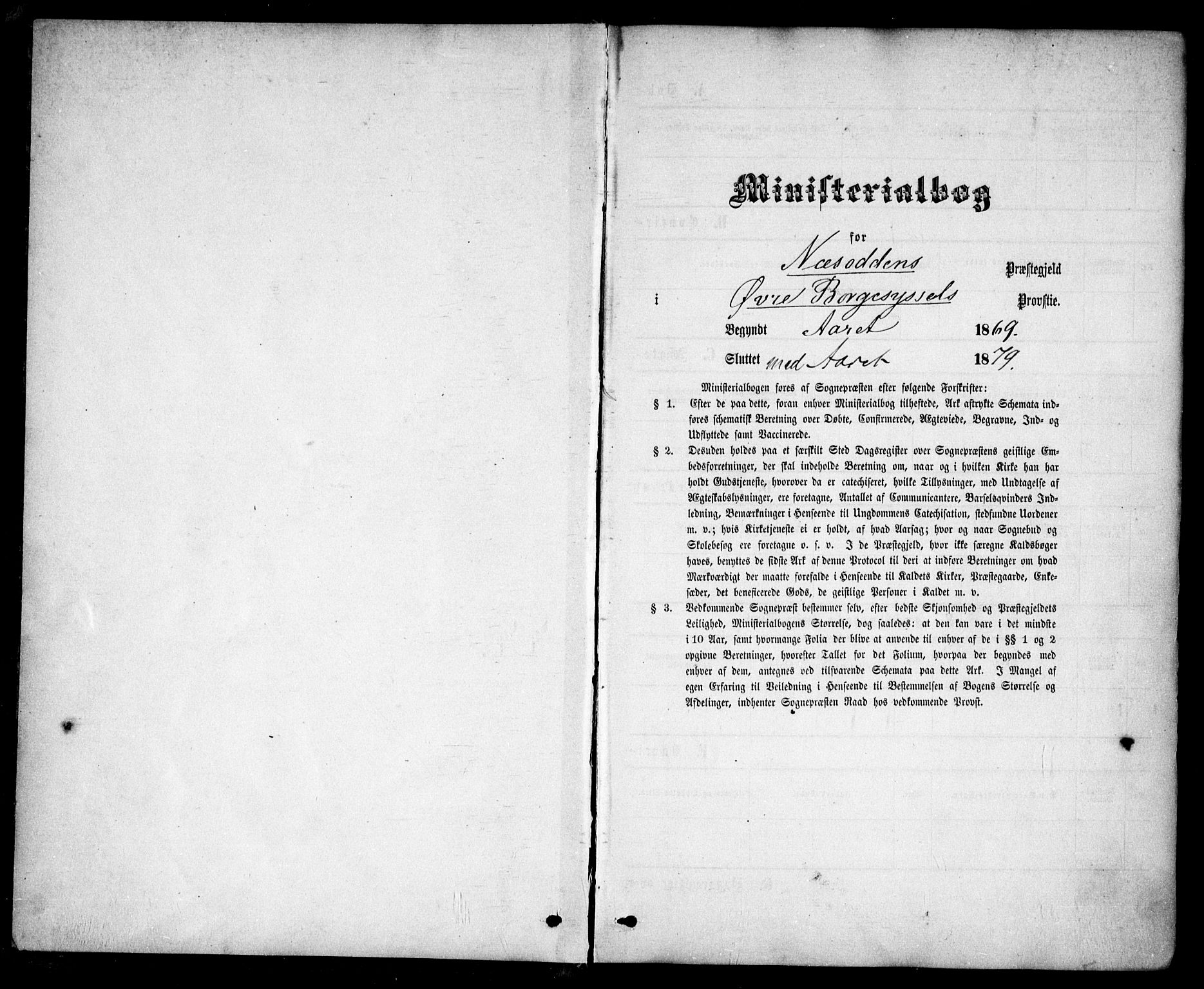 Nesodden prestekontor Kirkebøker, SAO/A-10013/F/Fa/L0008: Ministerialbok nr. I 8, 1869-1879