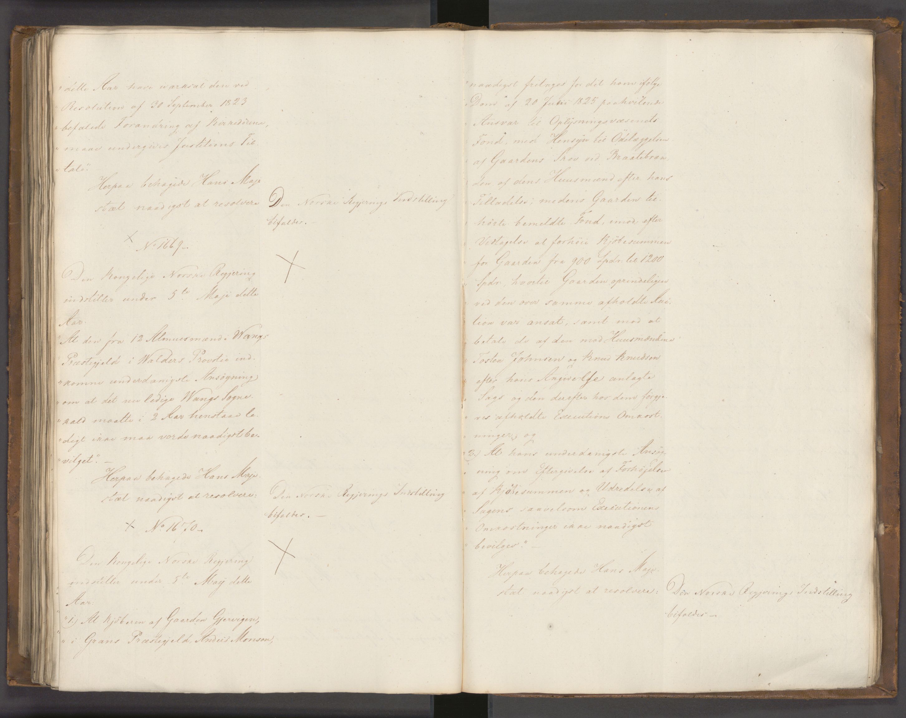 Statsrådssekretariatet, AV/RA-S-1001/A/Ab/L0022: Kgl. res. nr. 1210-1721, 1. halvår, 1826
