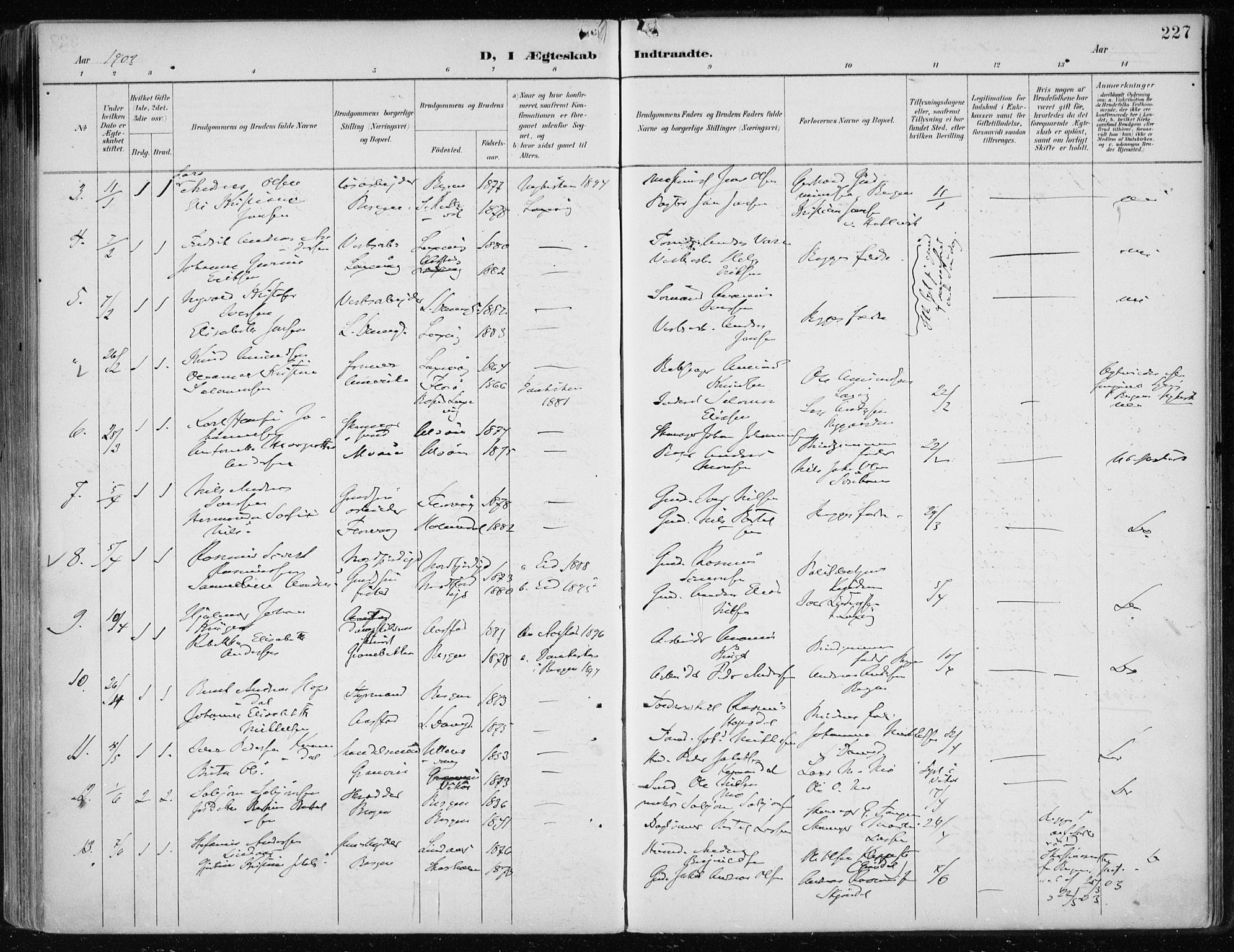 Askøy Sokneprestembete, AV/SAB-A-74101/H/Ha/Haa/Haae/L0003: Ministerialbok nr. E 3, 1891-1903, s. 227