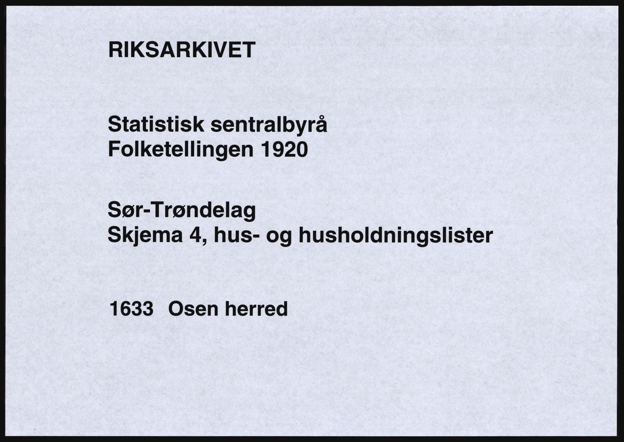 SAT, Folketelling 1920 for 1633 Osen herred, 1920, s. 31