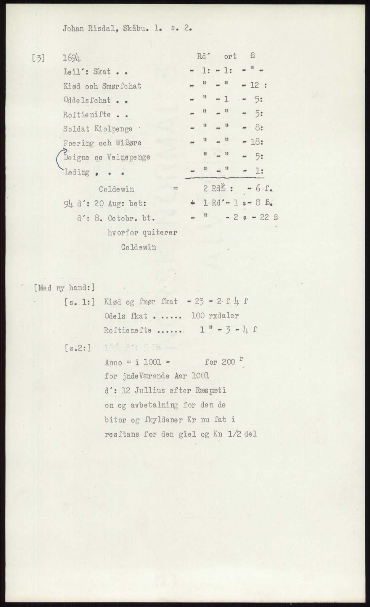 Samlinger til kildeutgivelse, Diplomavskriftsamlingen, RA/EA-4053/H/Ha, s. 3275