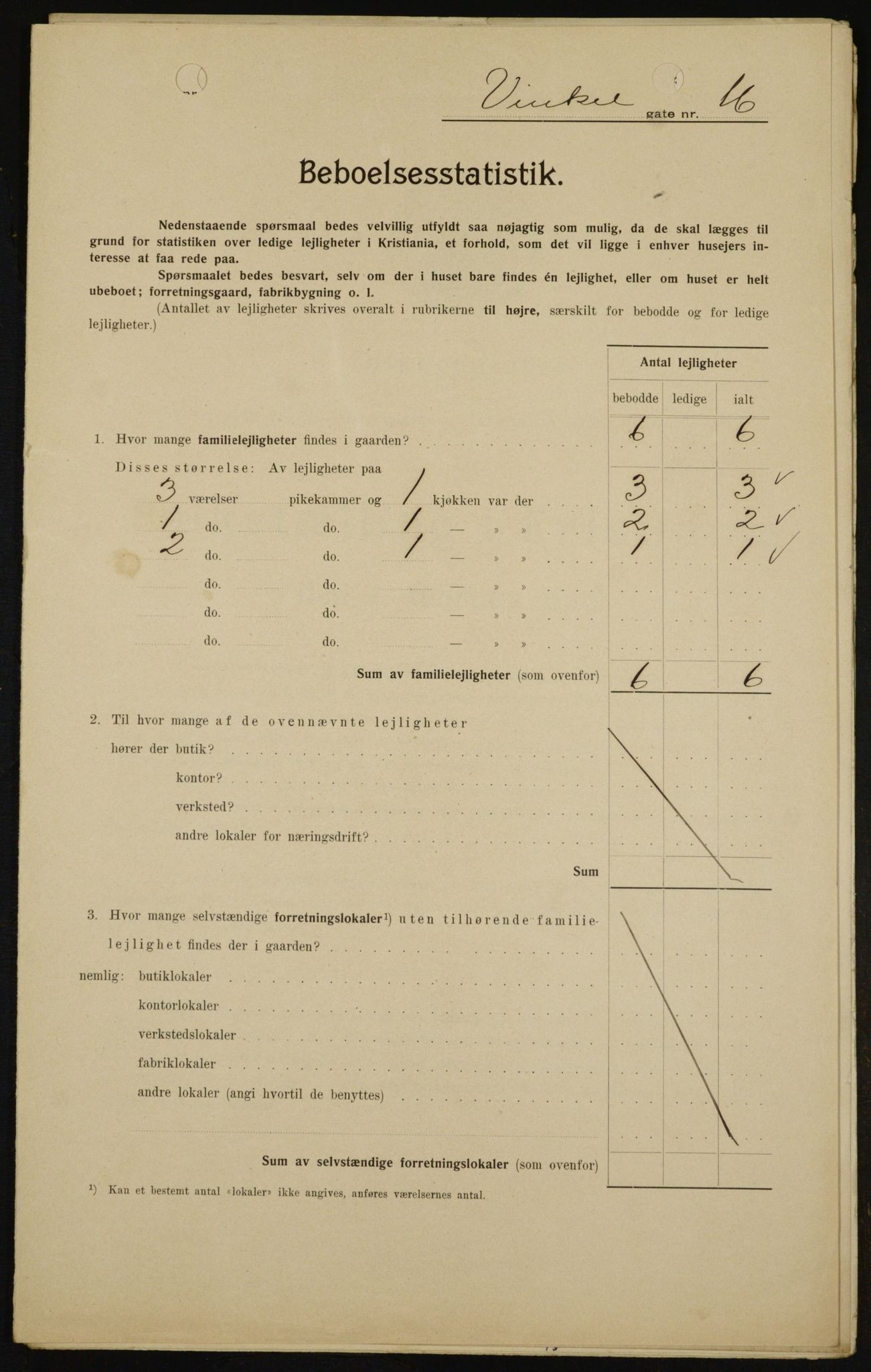 OBA, Kommunal folketelling 1.2.1909 for Kristiania kjøpstad, 1909, s. 112583