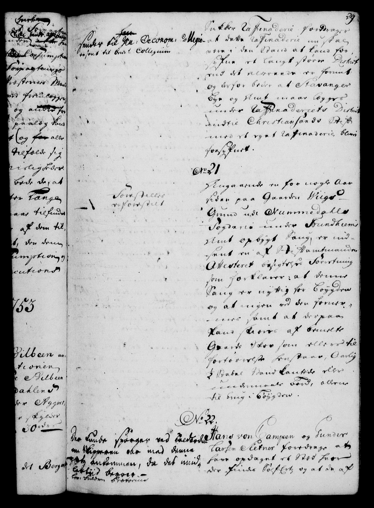Rentekammeret, Kammerkanselliet, RA/EA-3111/G/Gh/Gha/L0032: Norsk ekstraktmemorialprotokoll (merket RK 53.77), 1753-1755, s. 29