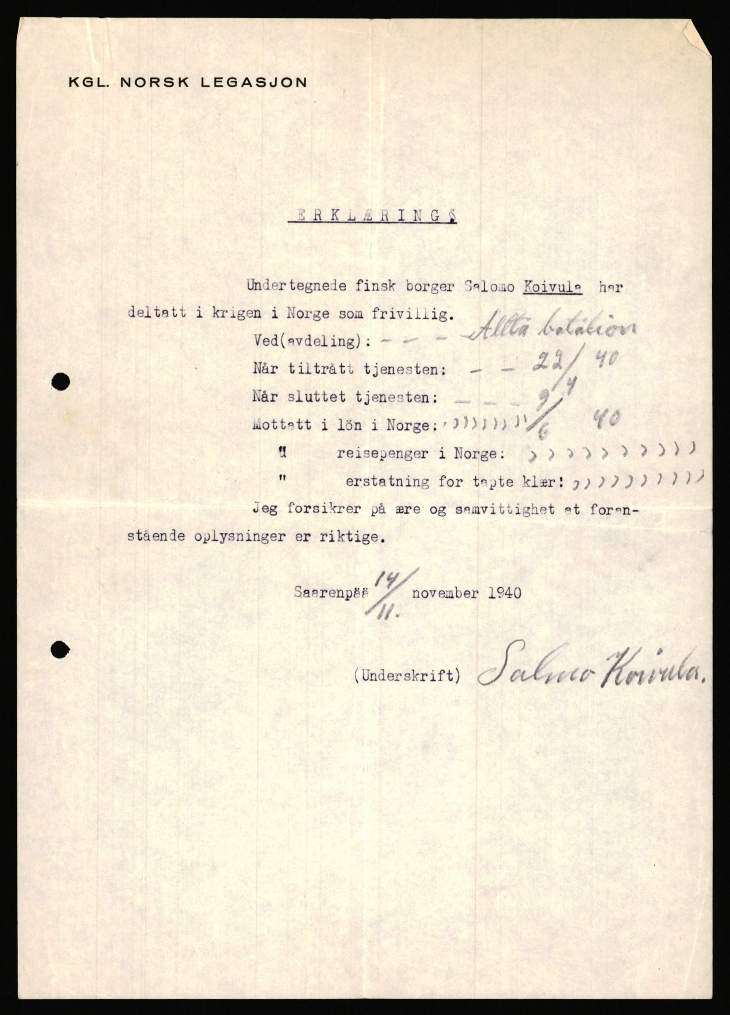 Forsvaret, Forsvarets krigshistoriske avdeling, AV/RA-RAFA-2017/Y/Ya/L0006: II-C-11-11,2 - Utenriksdepartementet.  Legasjonen i Helsingfors., 1940-1946, s. 476