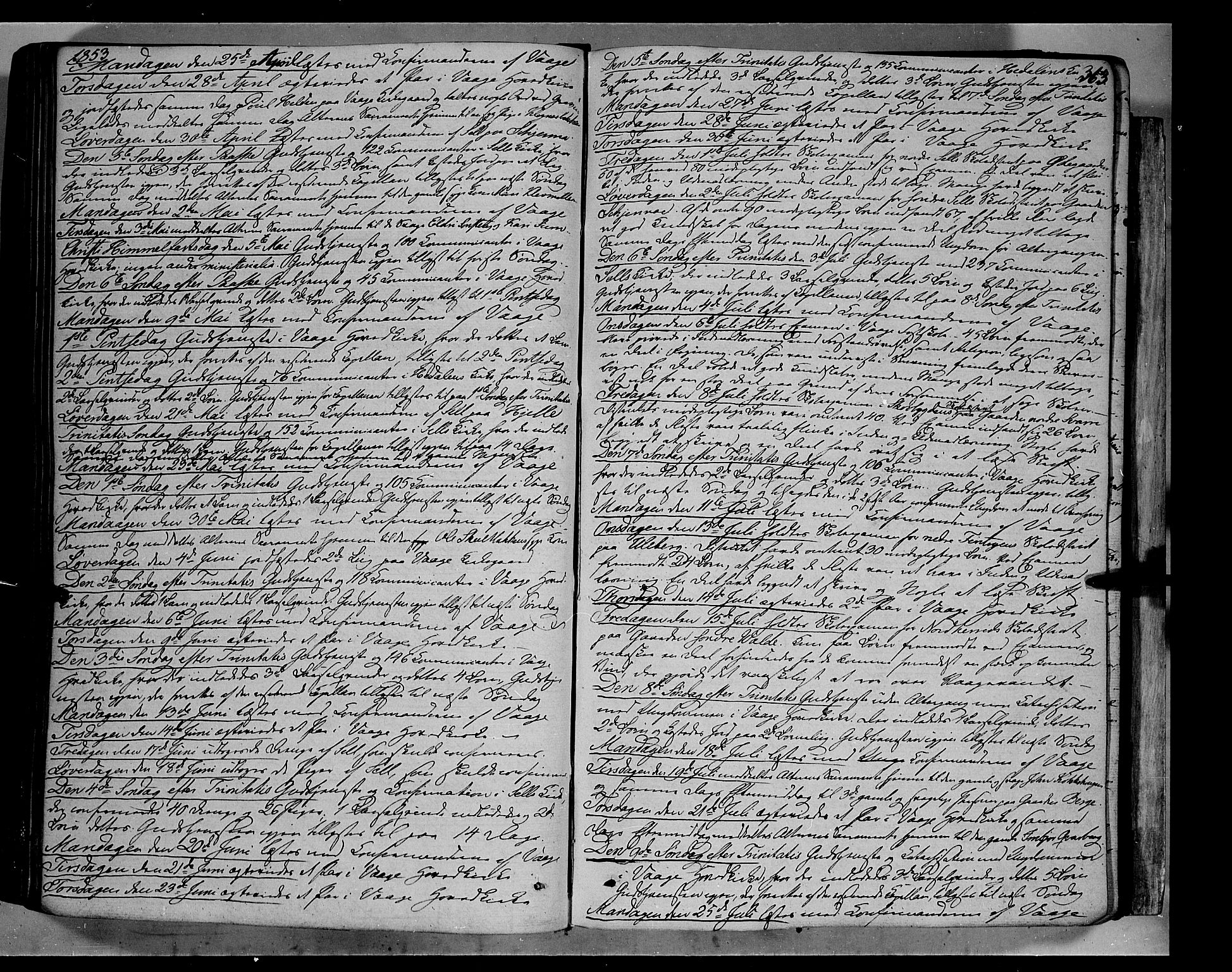 Vågå prestekontor, AV/SAH-PREST-076/H/Ha/Haa/L0005: Ministerialbok nr. 5 /1, 1842-1856, s. 363