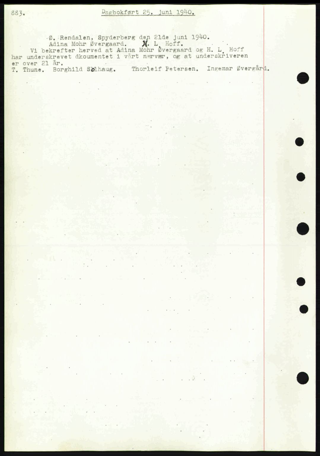 Eiker, Modum og Sigdal sorenskriveri, SAKO/A-123/G/Ga/Gab/L0041: Pantebok nr. A11, 1939-1940, Dagboknr: 1044/1940