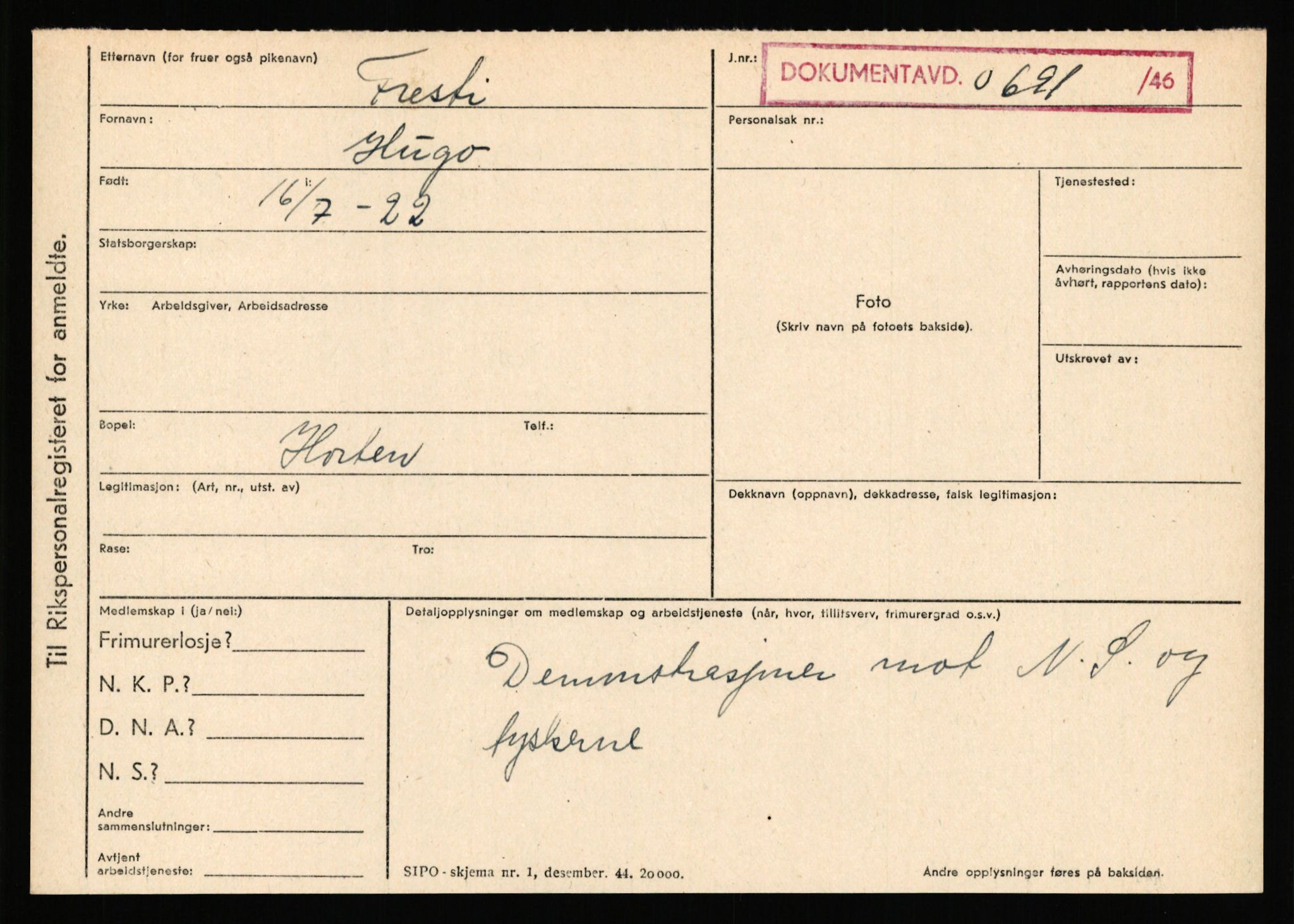 Statspolitiet - Hovedkontoret / Osloavdelingen, AV/RA-S-1329/C/Ca/L0004: Eid - funn av gjenstander	, 1943-1945, s. 4638