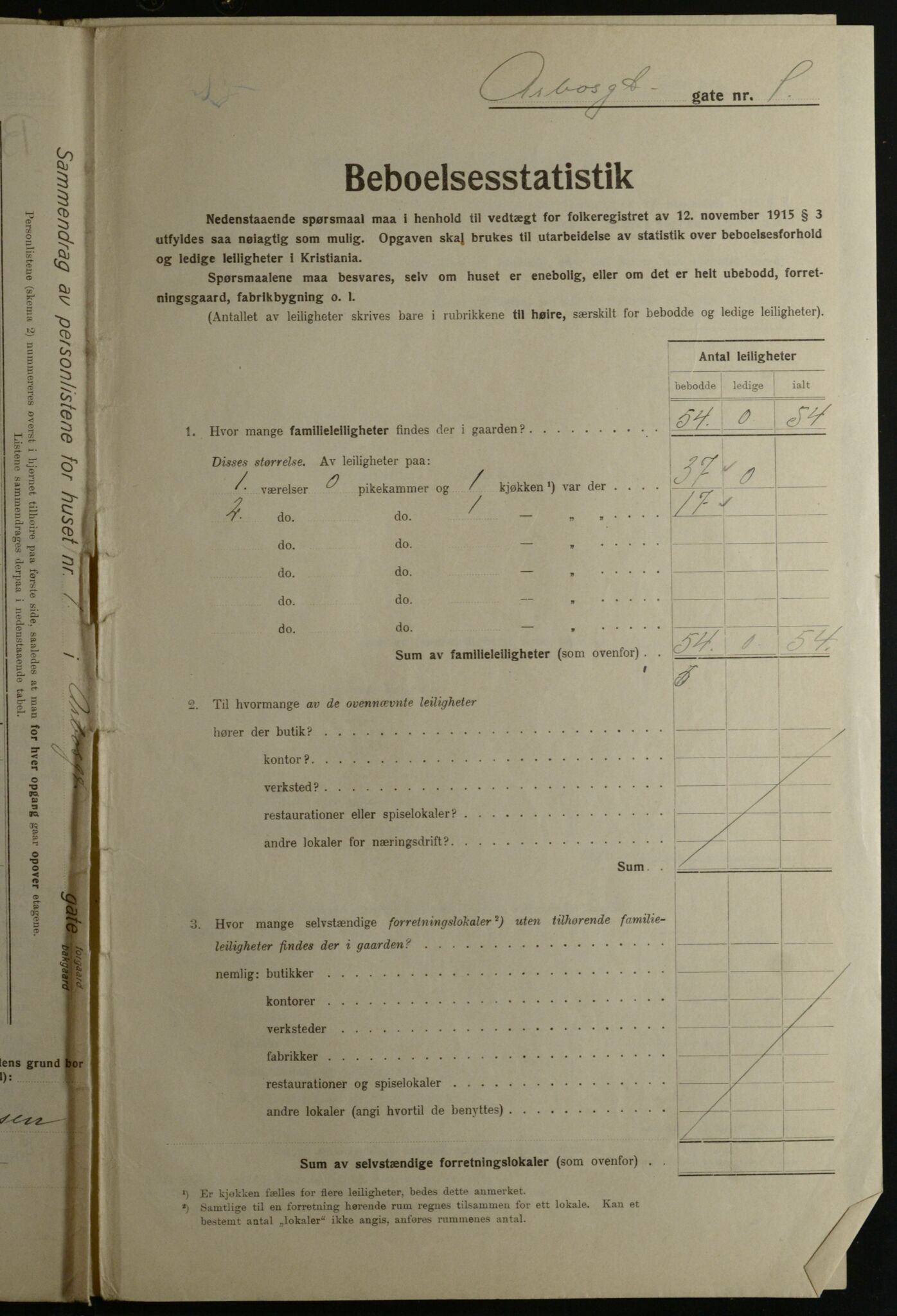 OBA, Kommunal folketelling 1.12.1923 for Kristiania, 1923, s. 1937