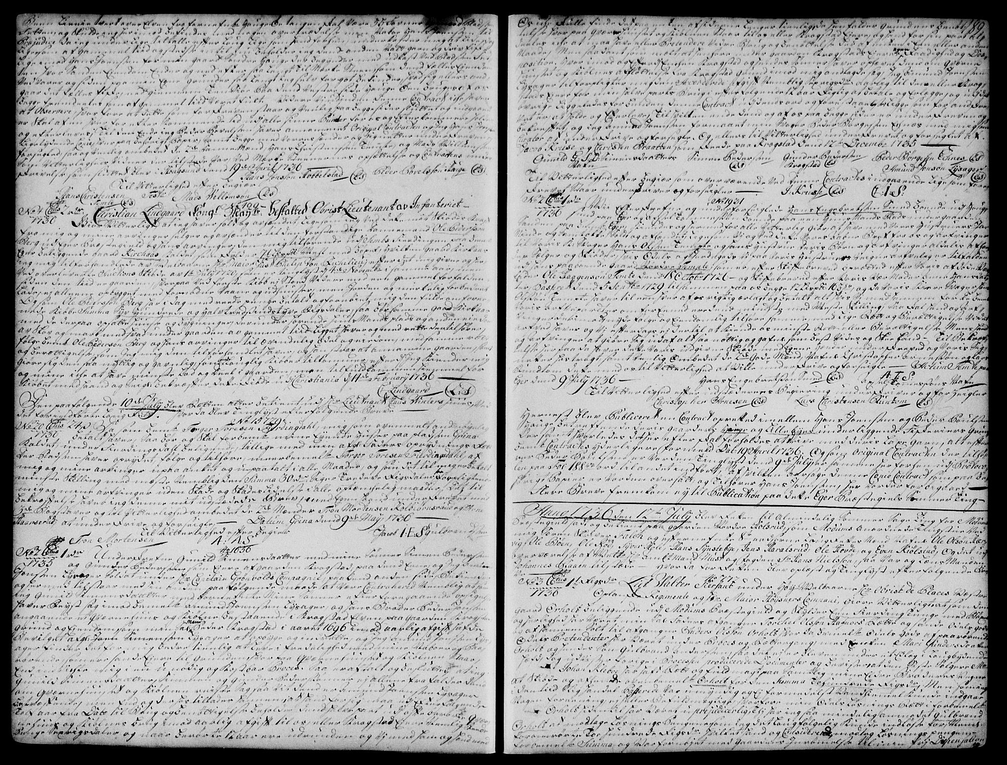 Eiker, Modum og Sigdal sorenskriveri, SAKO/A-123/G/Ga/Gaa/L0001b: Pantebok nr. I 1b, 1734-1739, s. 189