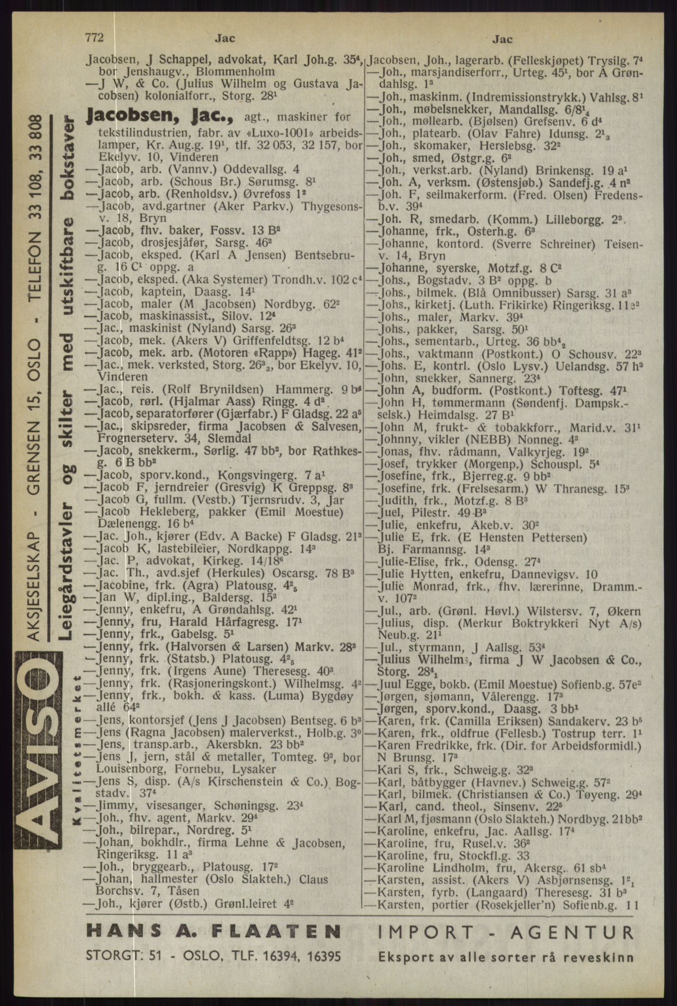 Kristiania/Oslo adressebok, PUBL/-, 1944, s. 772