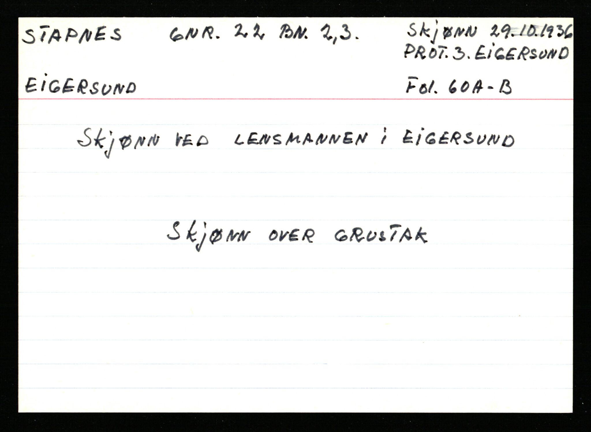 Statsarkivet i Stavanger, AV/SAST-A-101971/03/Y/Ym/L0054: Åstedskort sortert etter gårdsnavn: Soleim - Stavneim, 1600-1950, s. 472