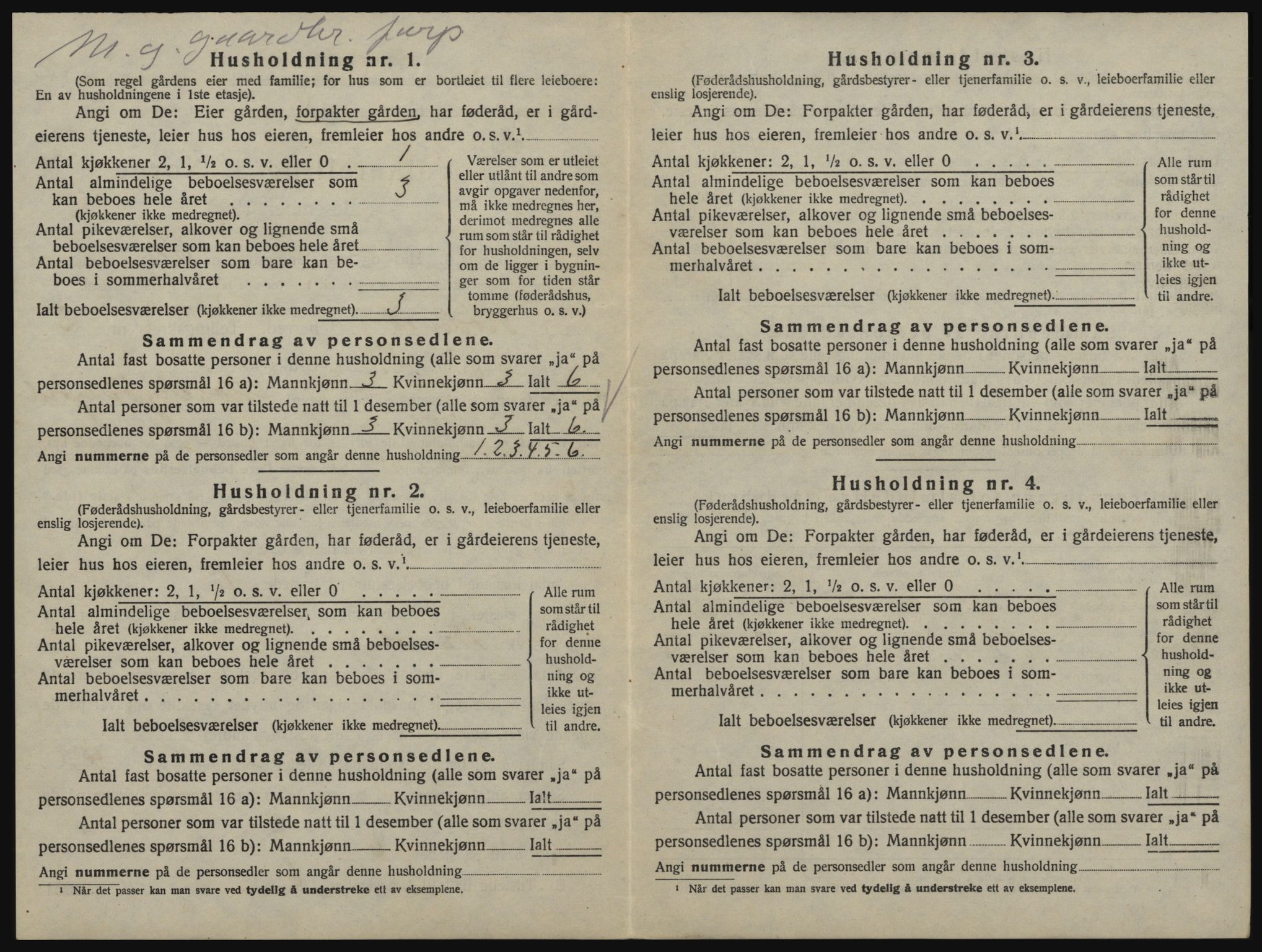 SAO, Folketelling 1920 for 0120 Rødenes herred, 1920, s. 263