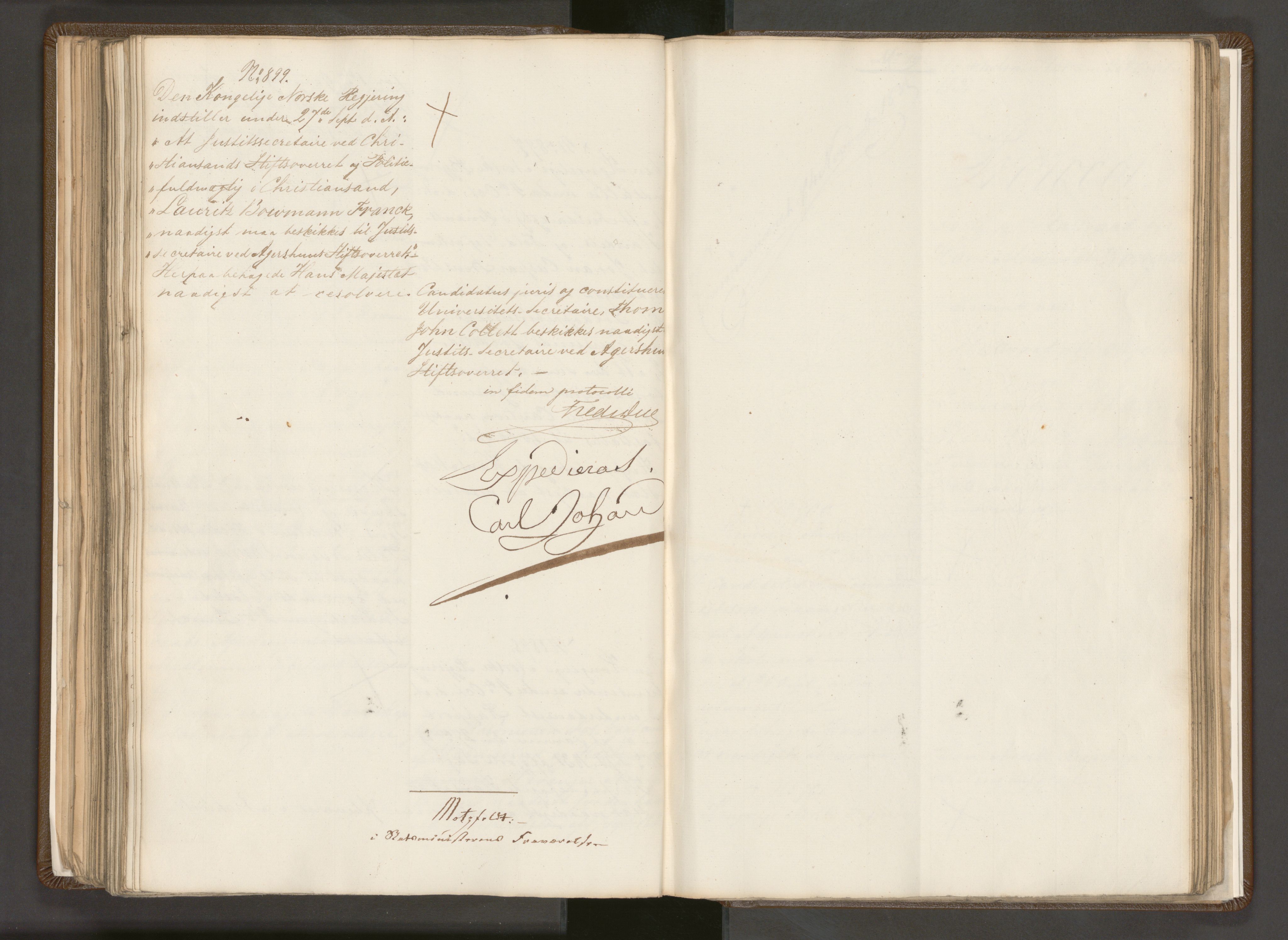 Statsrådssekretariatet, AV/RA-S-1001/A/Ab/L0033: Kgl. res. nr.  513-1088, 2. halvår, 1831