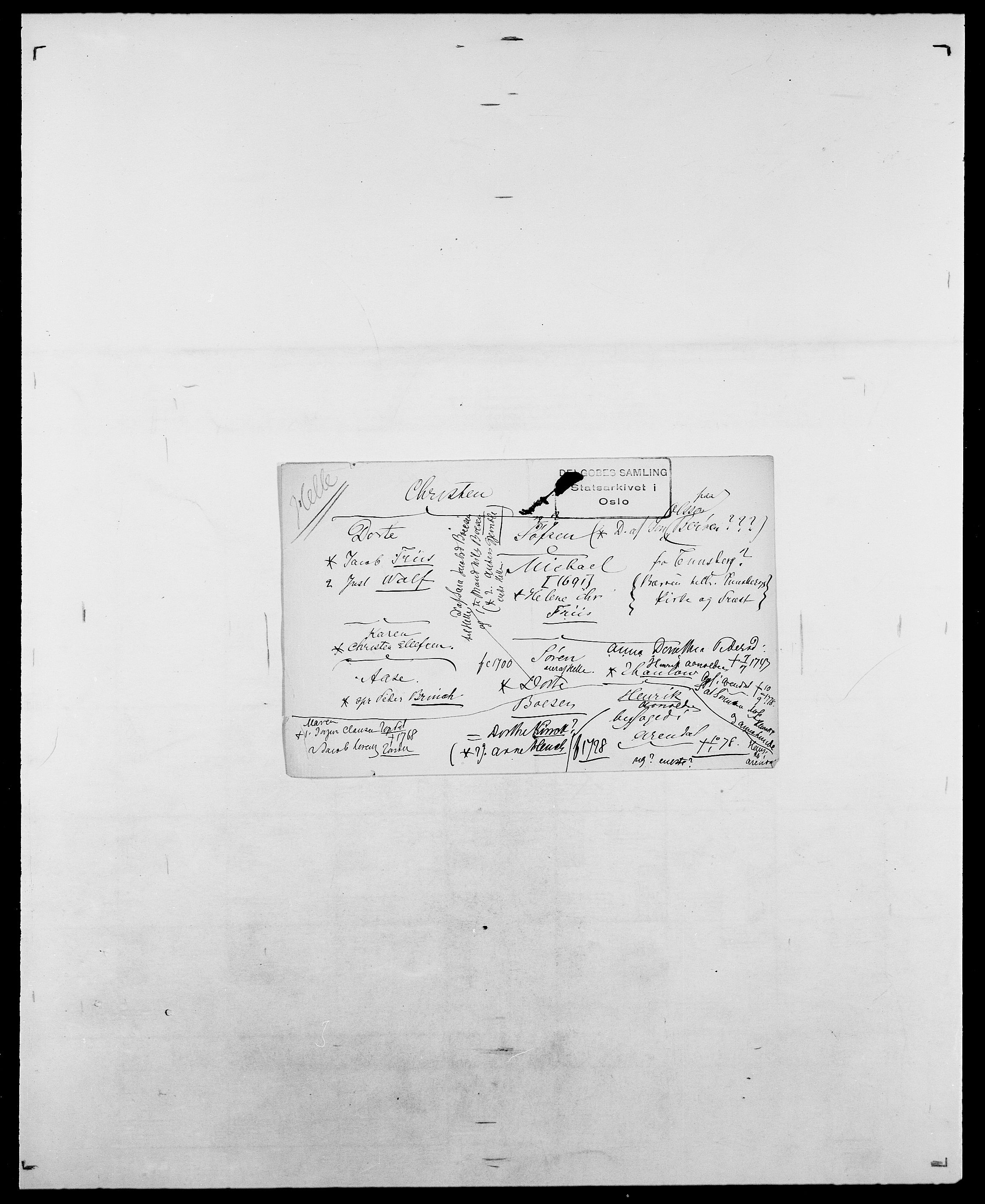 Delgobe, Charles Antoine - samling, SAO/PAO-0038/D/Da/L0017: Helander - Hjørne, s. 46