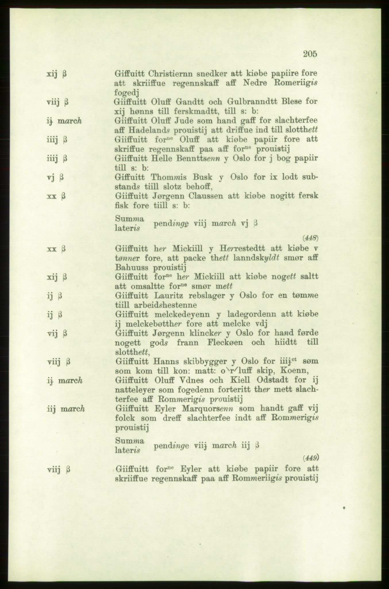 Publikasjoner utgitt av Arkivverket, PUBL/PUBL-001/C/0001: Bind 1: Rekneskap for Akershus len 1557-1558, 1557-1558, s. 205