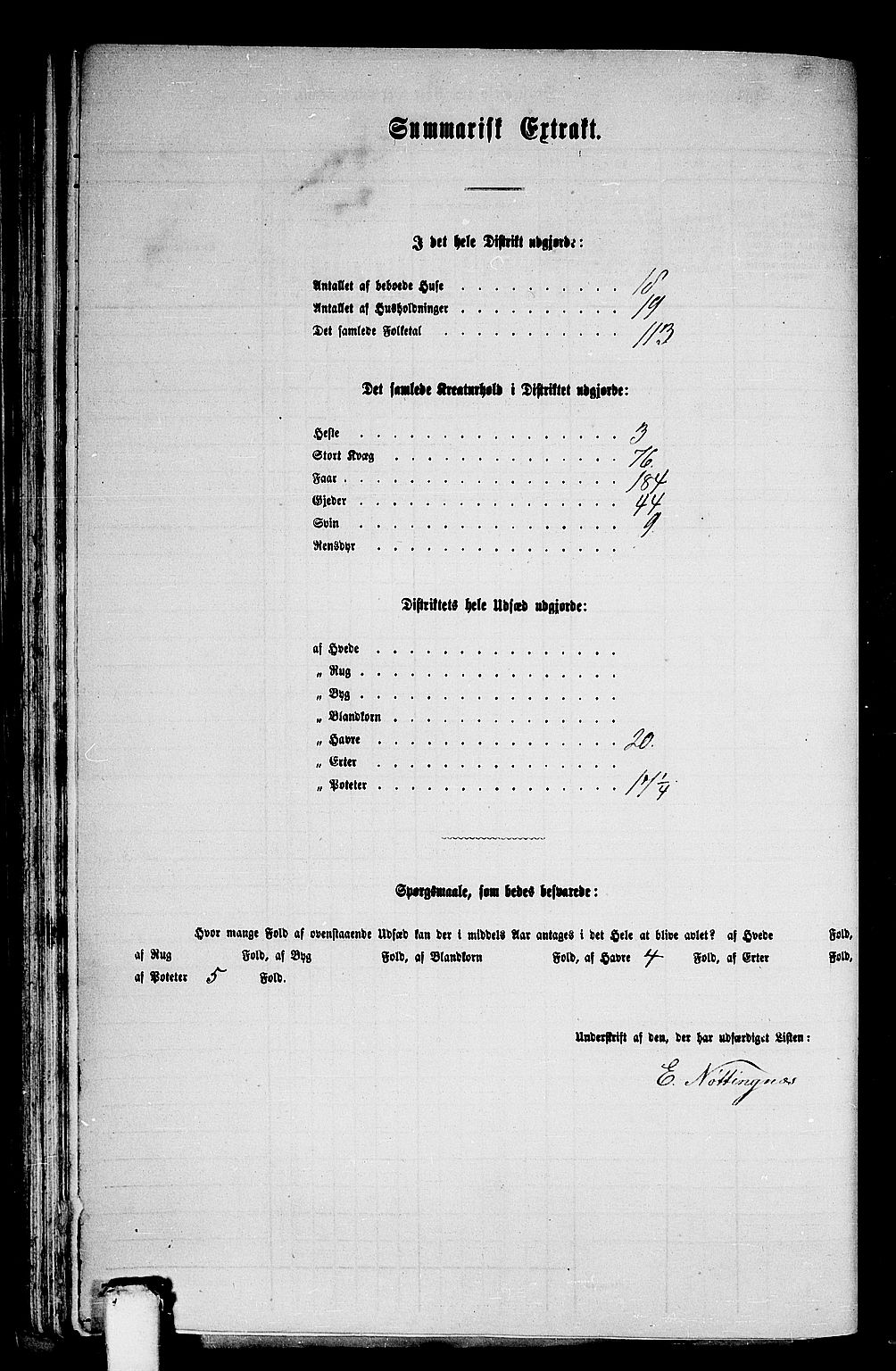 RA, Folketelling 1865 for 1438P Bremanger prestegjeld, 1865, s. 61