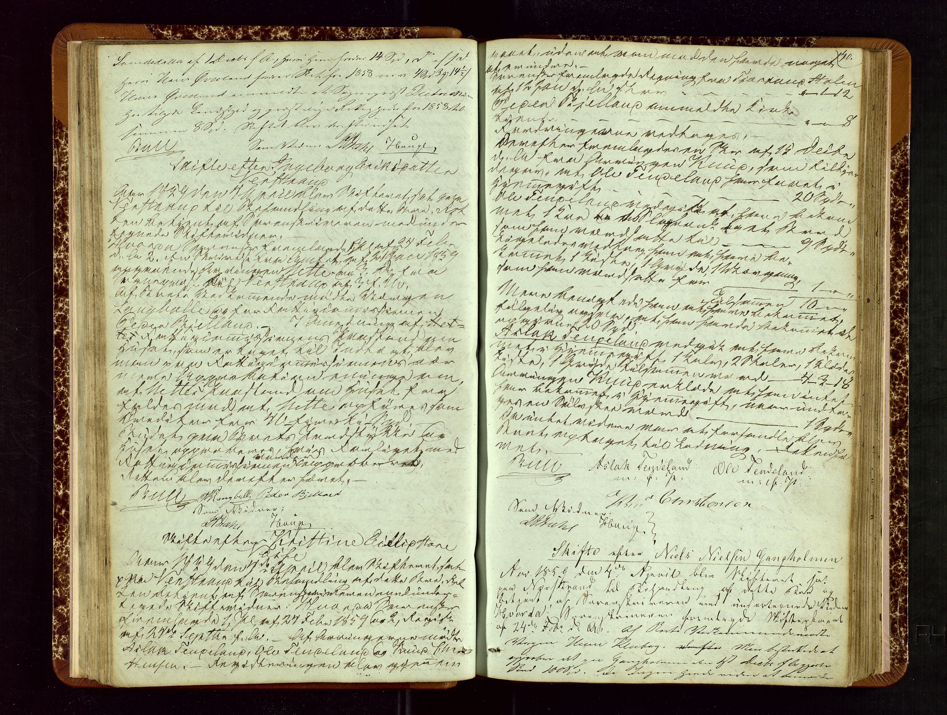 Ryfylke tingrett, AV/SAST-A-100055/001/IV/IVF/L0007: Skifteforhandlingsprotokoll B 1, 1852-1870, s. 40