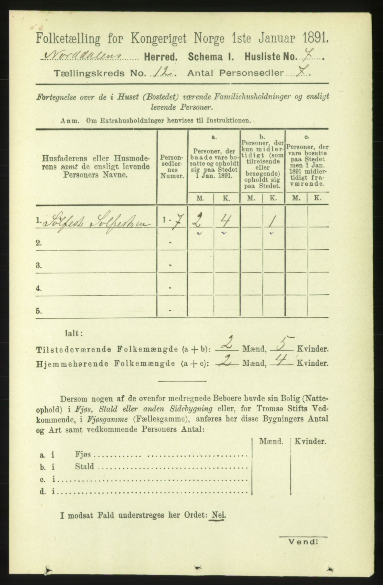 RA, Folketelling 1891 for 1524 Norddal herred, 1891, s. 2677