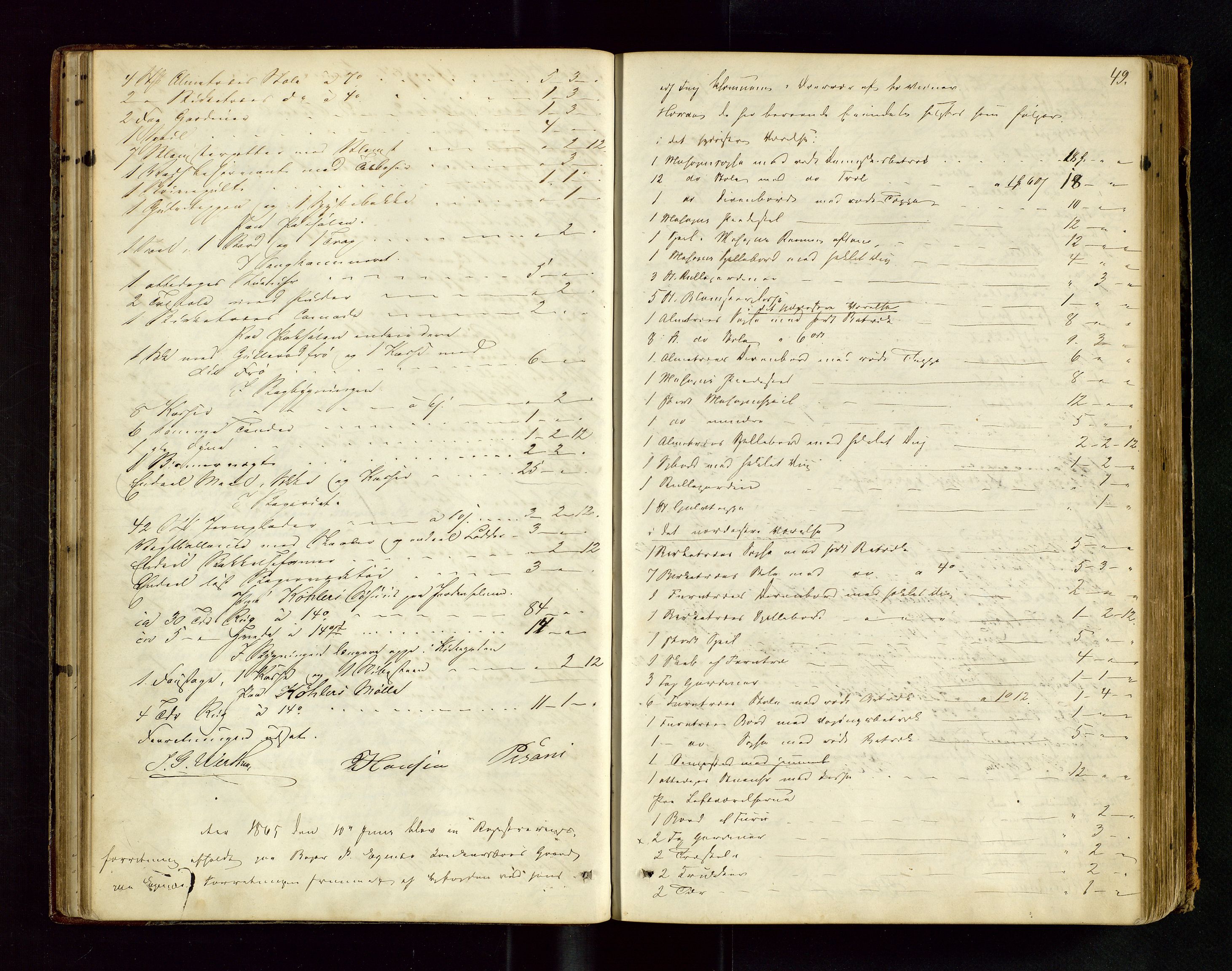 Stavanger byfogd, AV/SAST-A-101408/001/5/50/503BA/L0003: Registreringsprotokoll, 1864-1882, s. 49