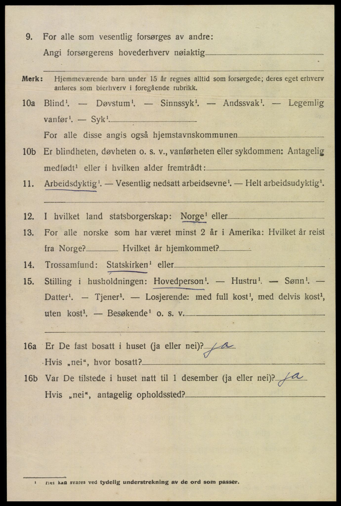 SAK, Folketelling 1920 for 1025 Grindheim herred, 1920, s. 1824