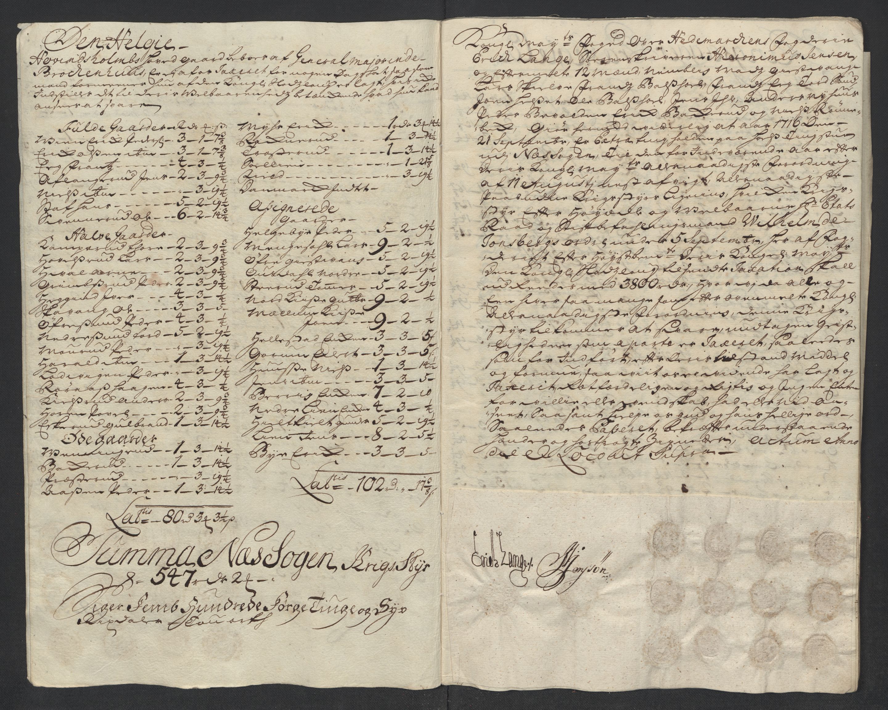 Rentekammeret inntil 1814, Reviderte regnskaper, Fogderegnskap, RA/EA-4092/R16/L1055: Fogderegnskap Hedmark, 1716, s. 163
