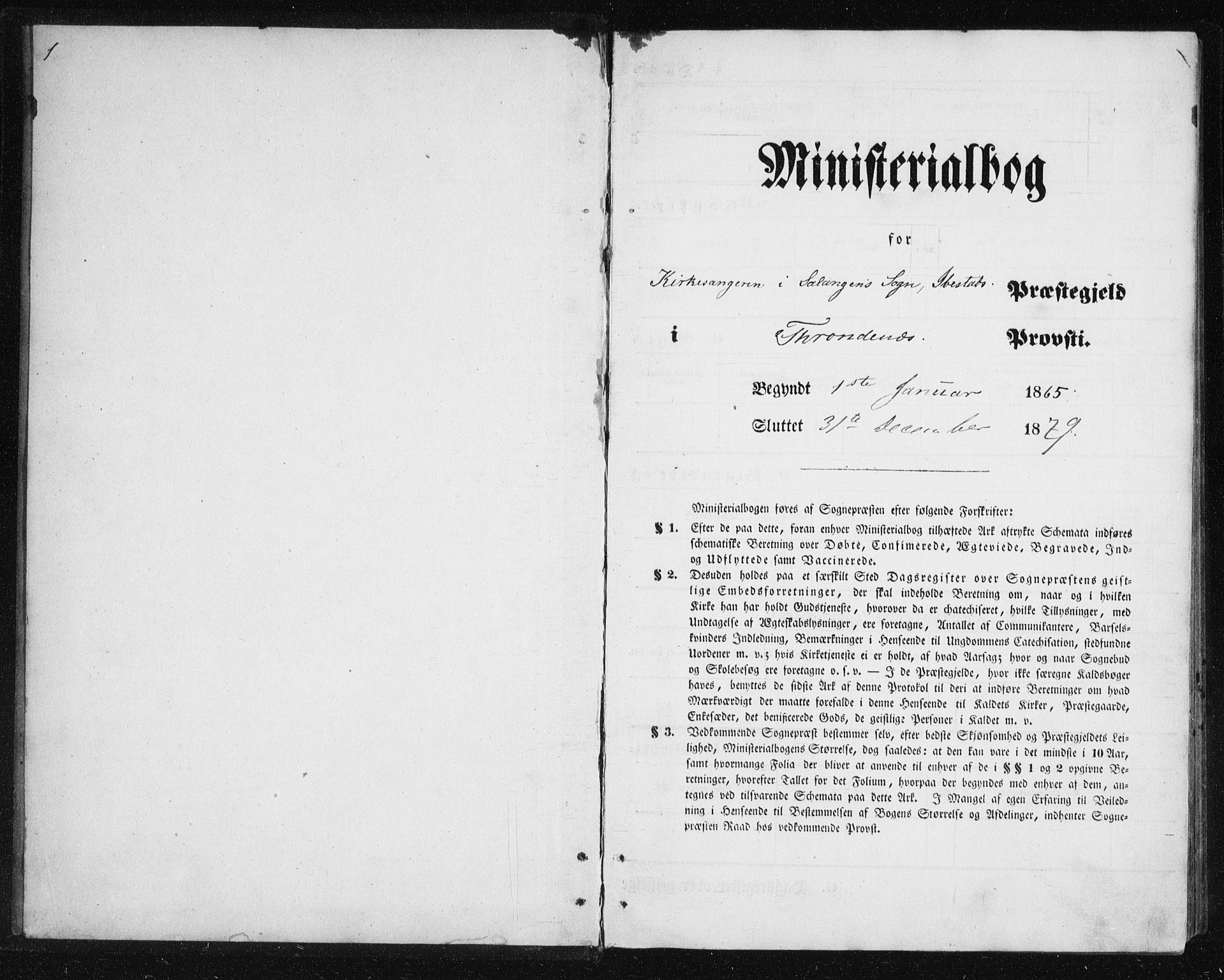 Ibestad sokneprestembete, SATØ/S-0077/H/Ha/Hab/L0013klokker: Klokkerbok nr. 13, 1865-1879