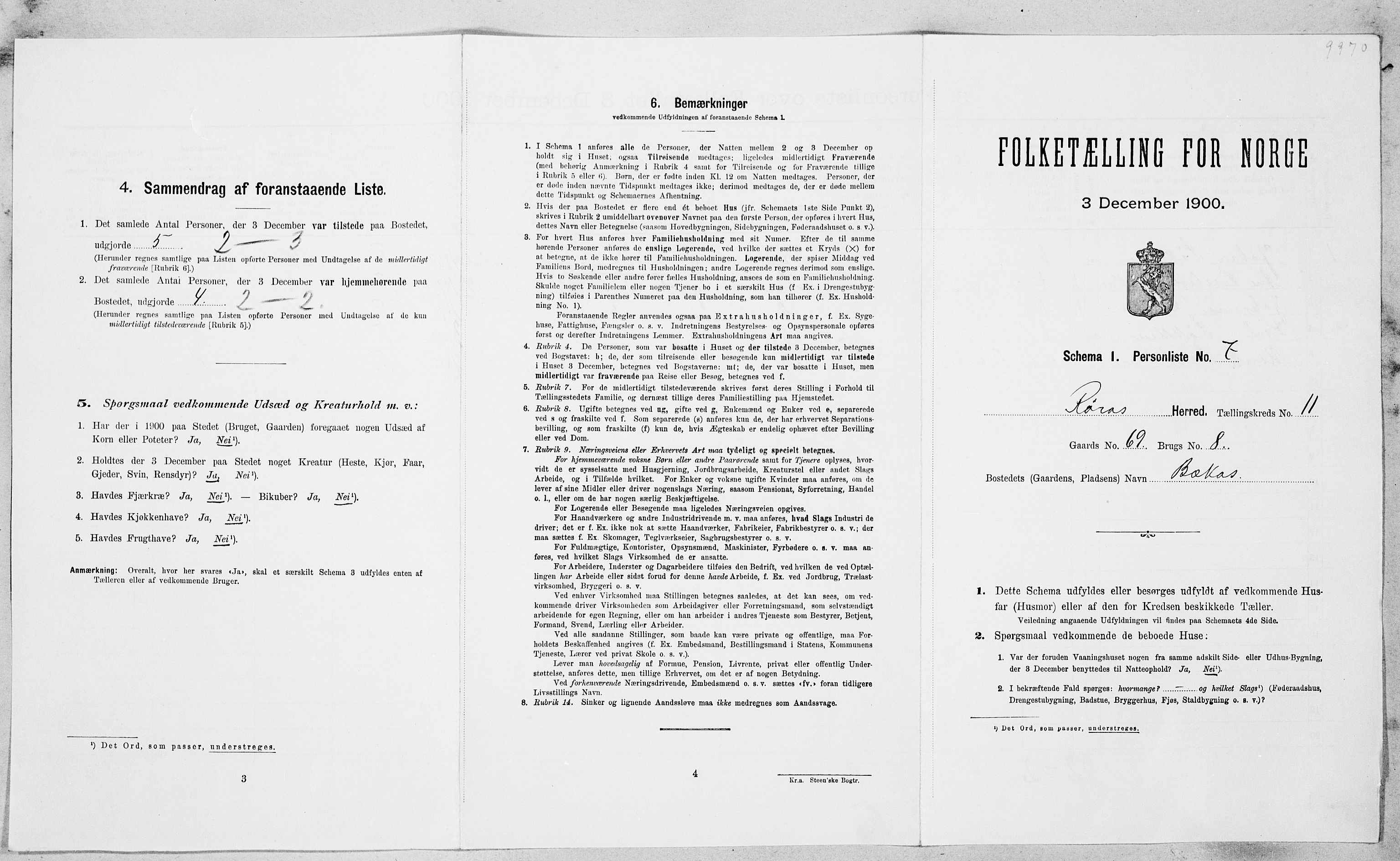 SAT, Folketelling 1900 for 1640 Røros herred, 1900, s. 1156