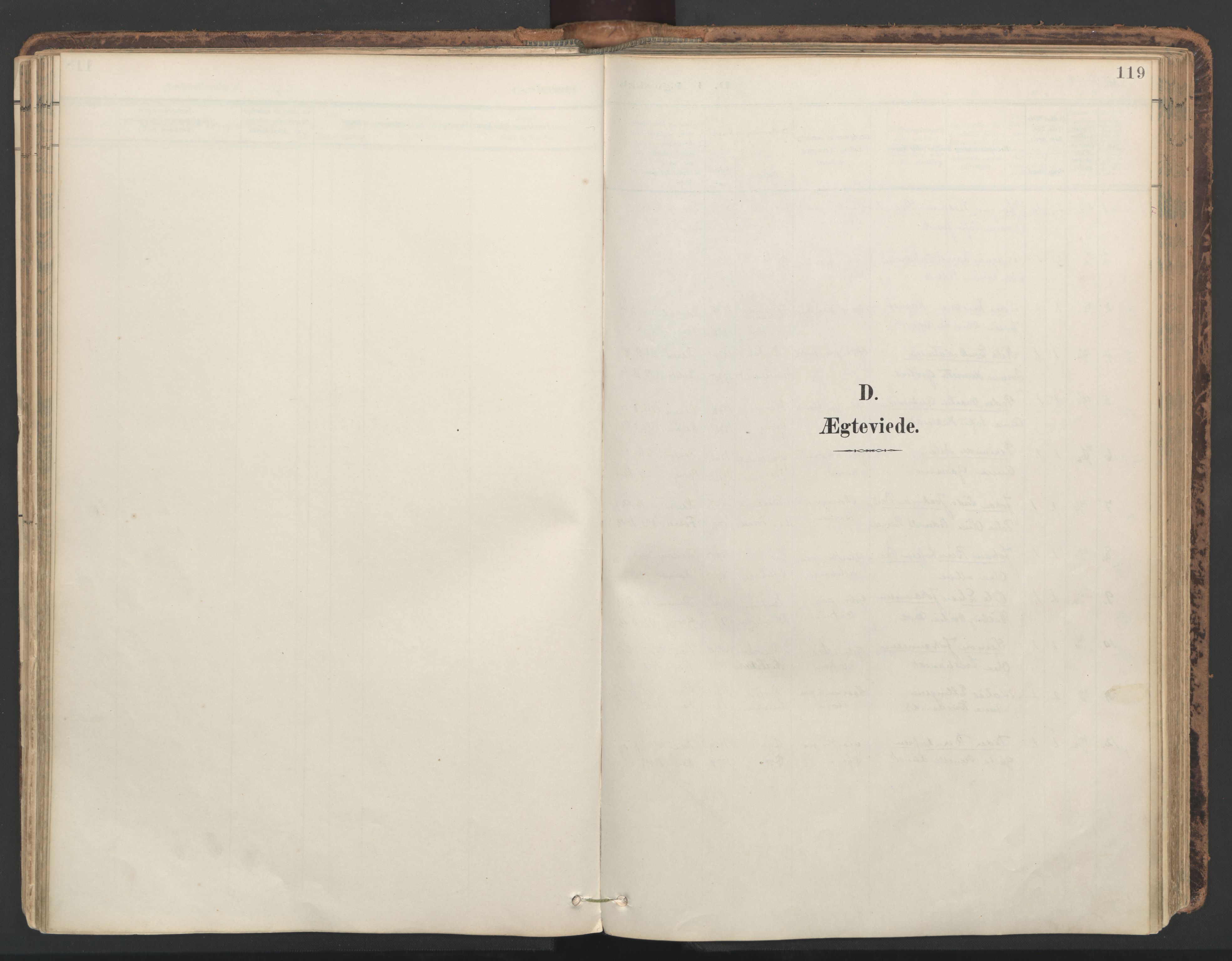 Ministerialprotokoller, klokkerbøker og fødselsregistre - Nord-Trøndelag, AV/SAT-A-1458/764/L0556: Ministerialbok nr. 764A11, 1897-1924, s. 119