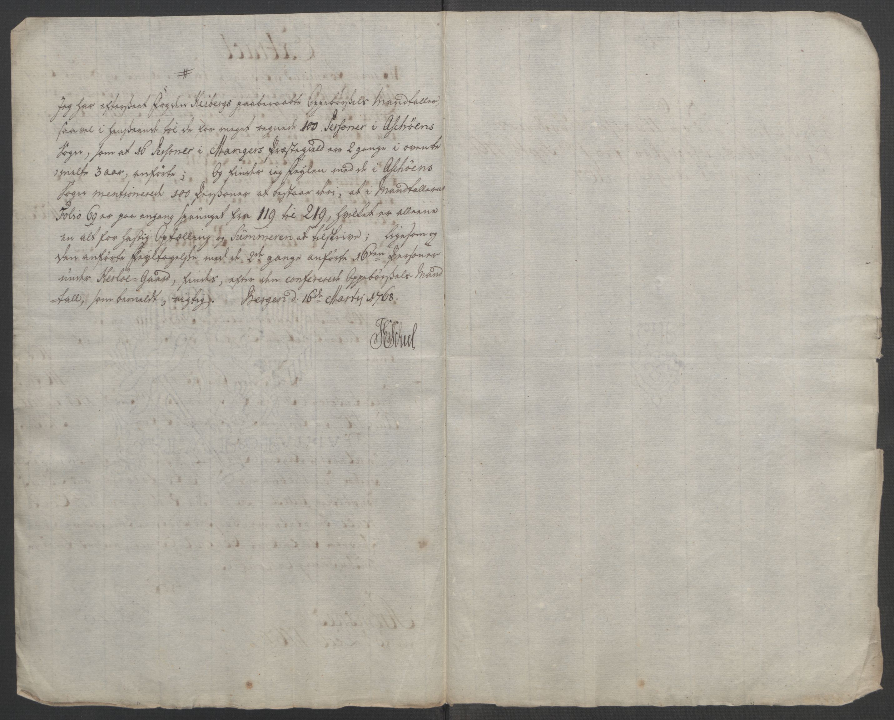 Rentekammeret inntil 1814, Reviderte regnskaper, Fogderegnskap, RA/EA-4092/R51/L3303: Ekstraskatten Nordhordland og Voss, 1762-1772, s. 164