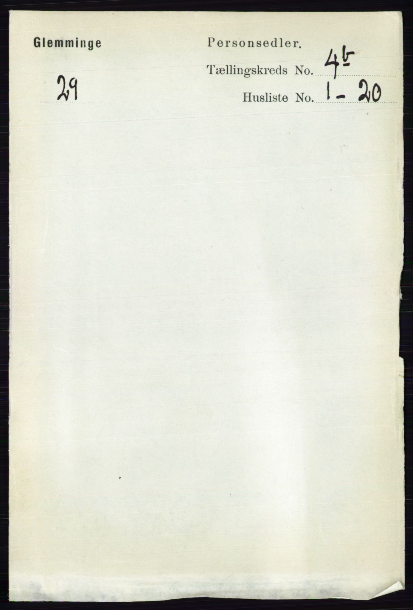 RA, Folketelling 1891 for 0132 Glemmen herred, 1891, s. 4833