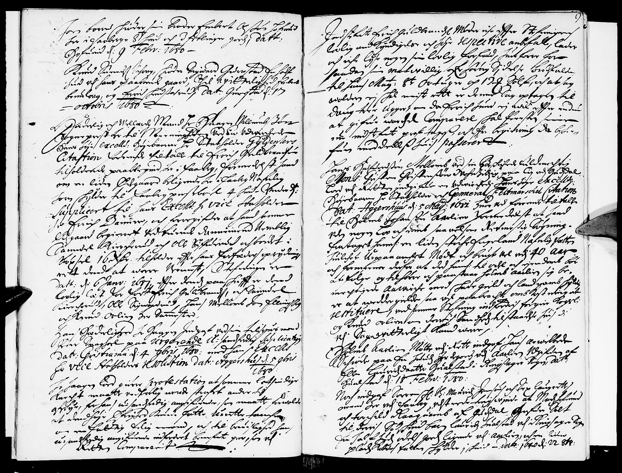Sorenskriverier i Gudbrandsdalen, AV/SAH-TING-036/G/Gb/Gbb/L0011: Tingbok - Sør-Gudbrandsdal, 1681, s. 8b-9a